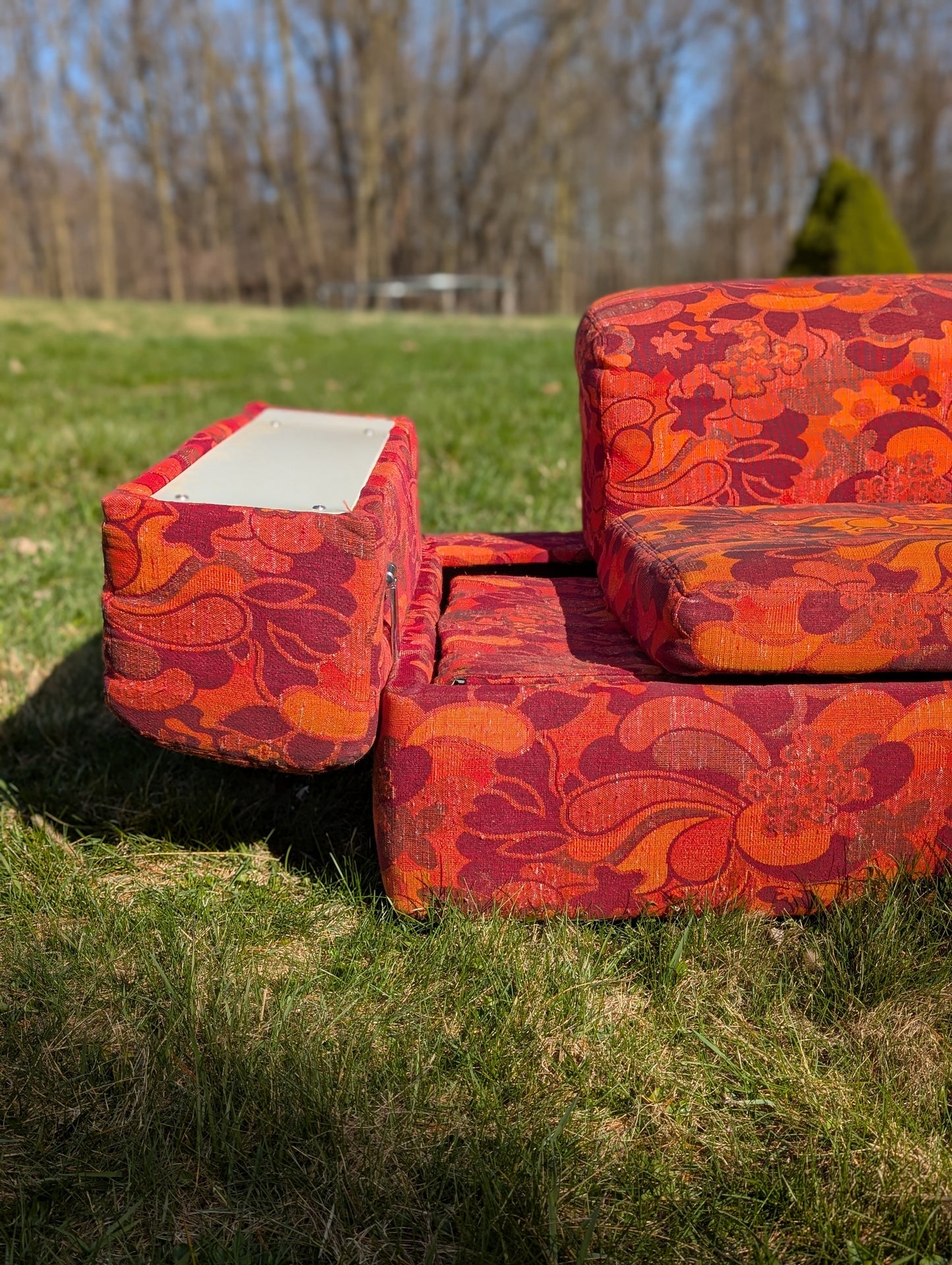 Tito Agnoli for Cinova Jack Lenor Larsen Style Custom 60's Sofa Bed