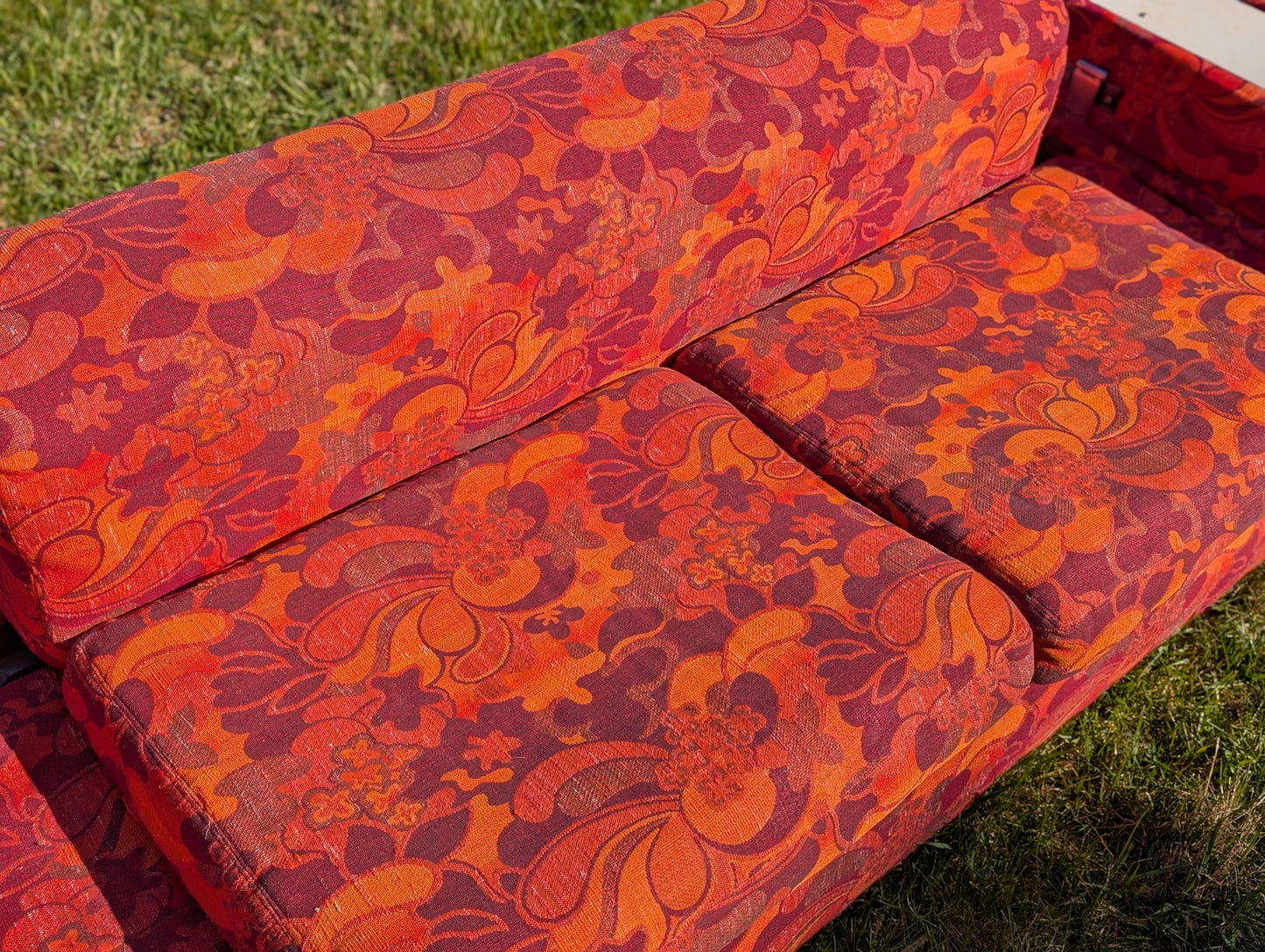 Tito Agnoli for Cinova Jack Lenor Larsen Style Custom 60's Sofa Bed