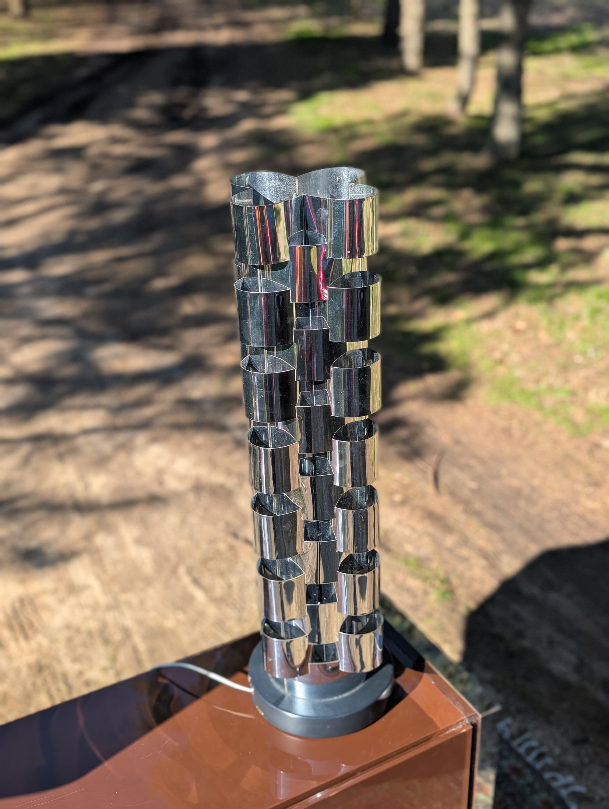 Curtis Jere Chrome Tower Lamp