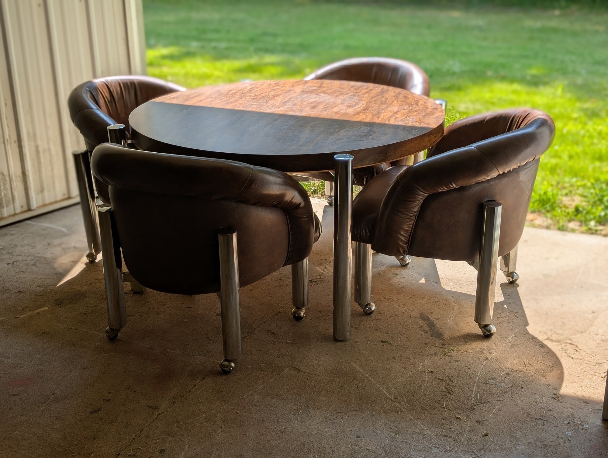 Vintage 5-Piece Chrome Dining Set