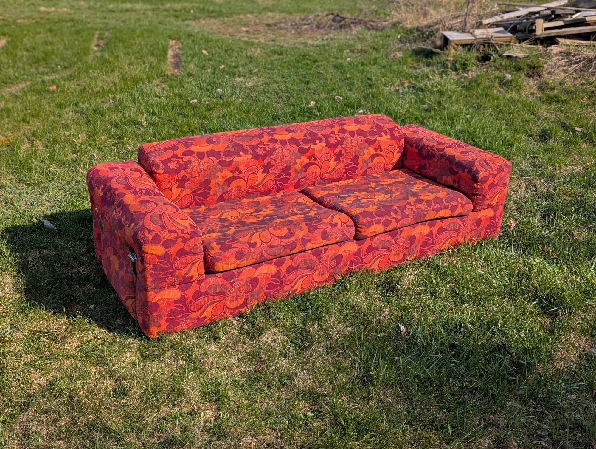Tito Agnoli for Cinova Jack Lenor Larsen Style Custom 60's Sofa Bed