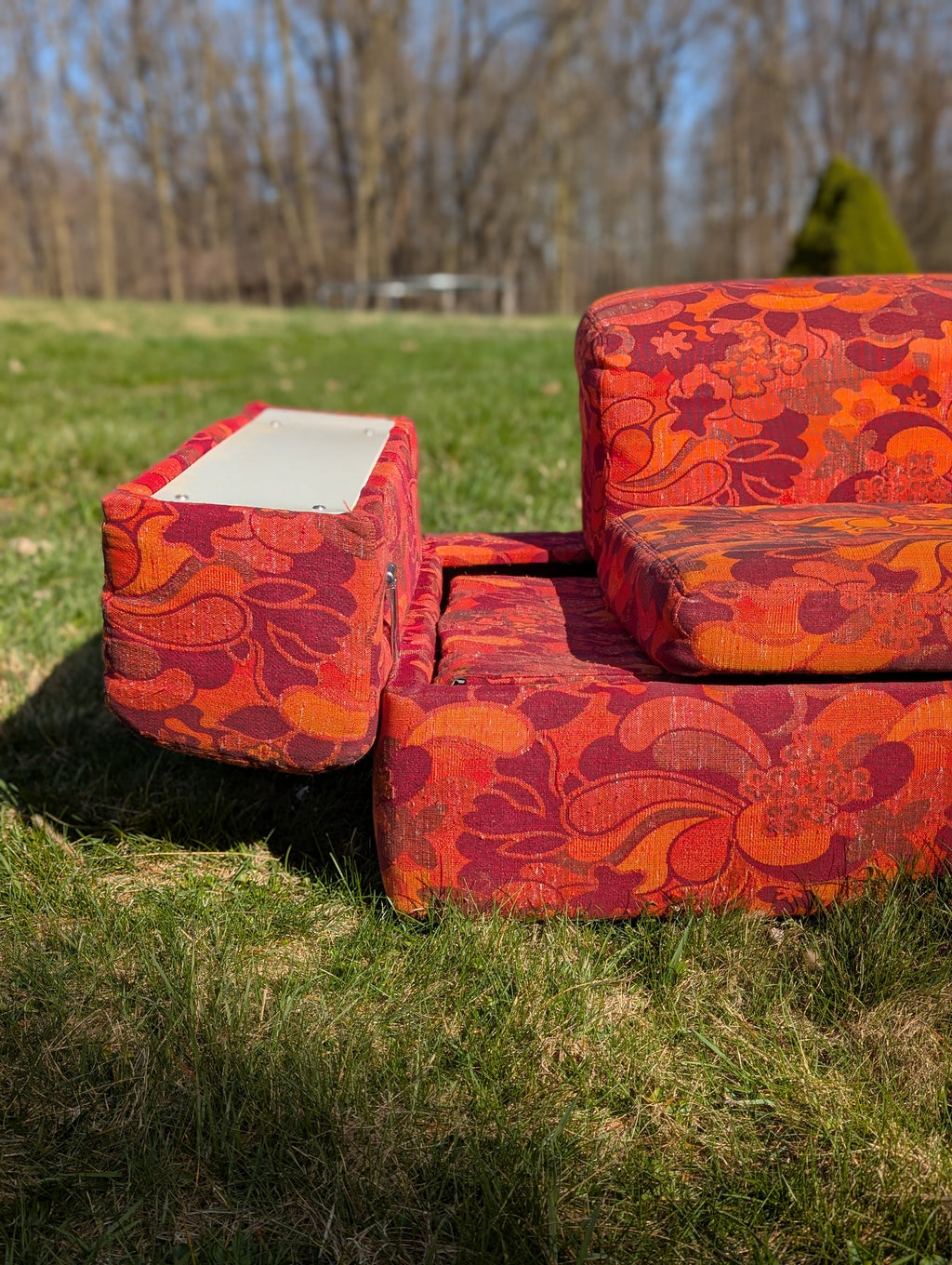 Tito Agnoli for Cinova Jack Lenor Larsen Style Custom 60's Sofa Bed