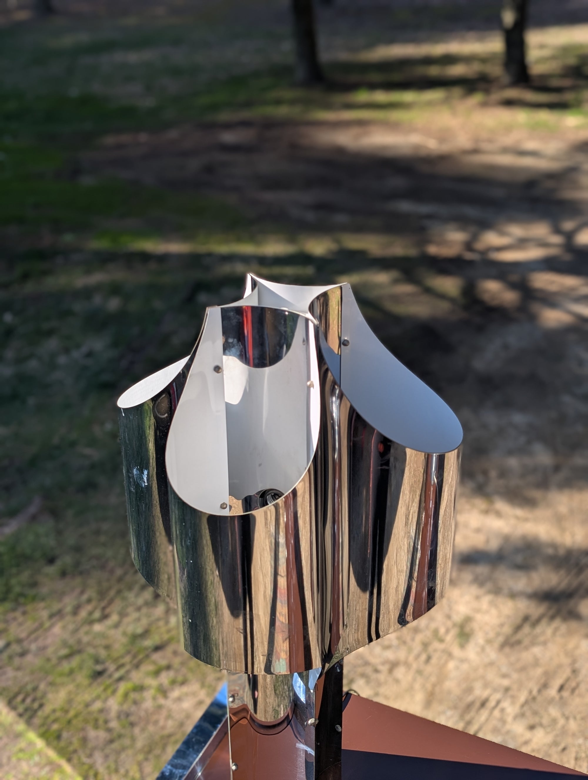 Robert Sonneman Chrome Table Lamp
