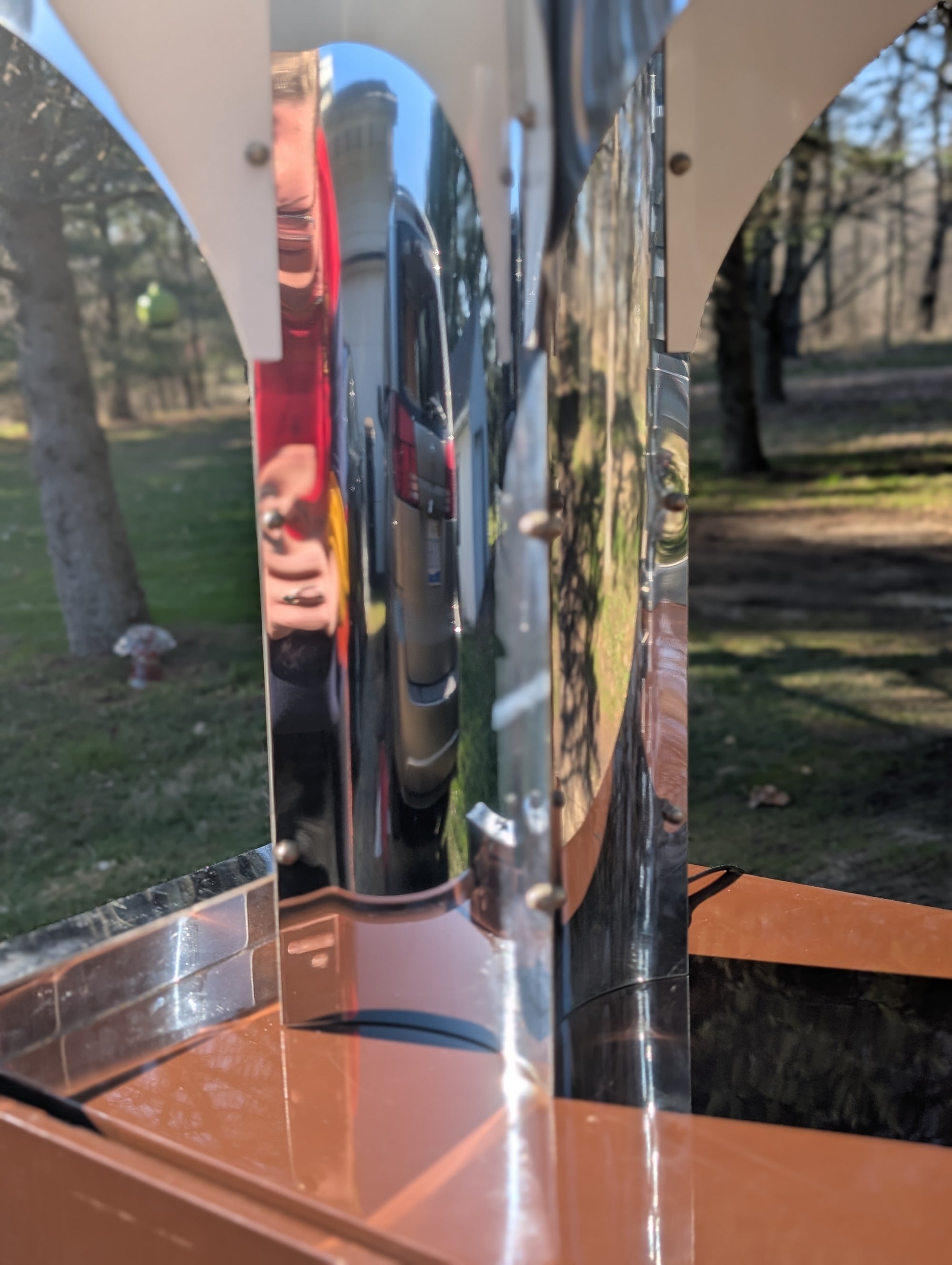 Robert Sonneman Chrome Table Lamp