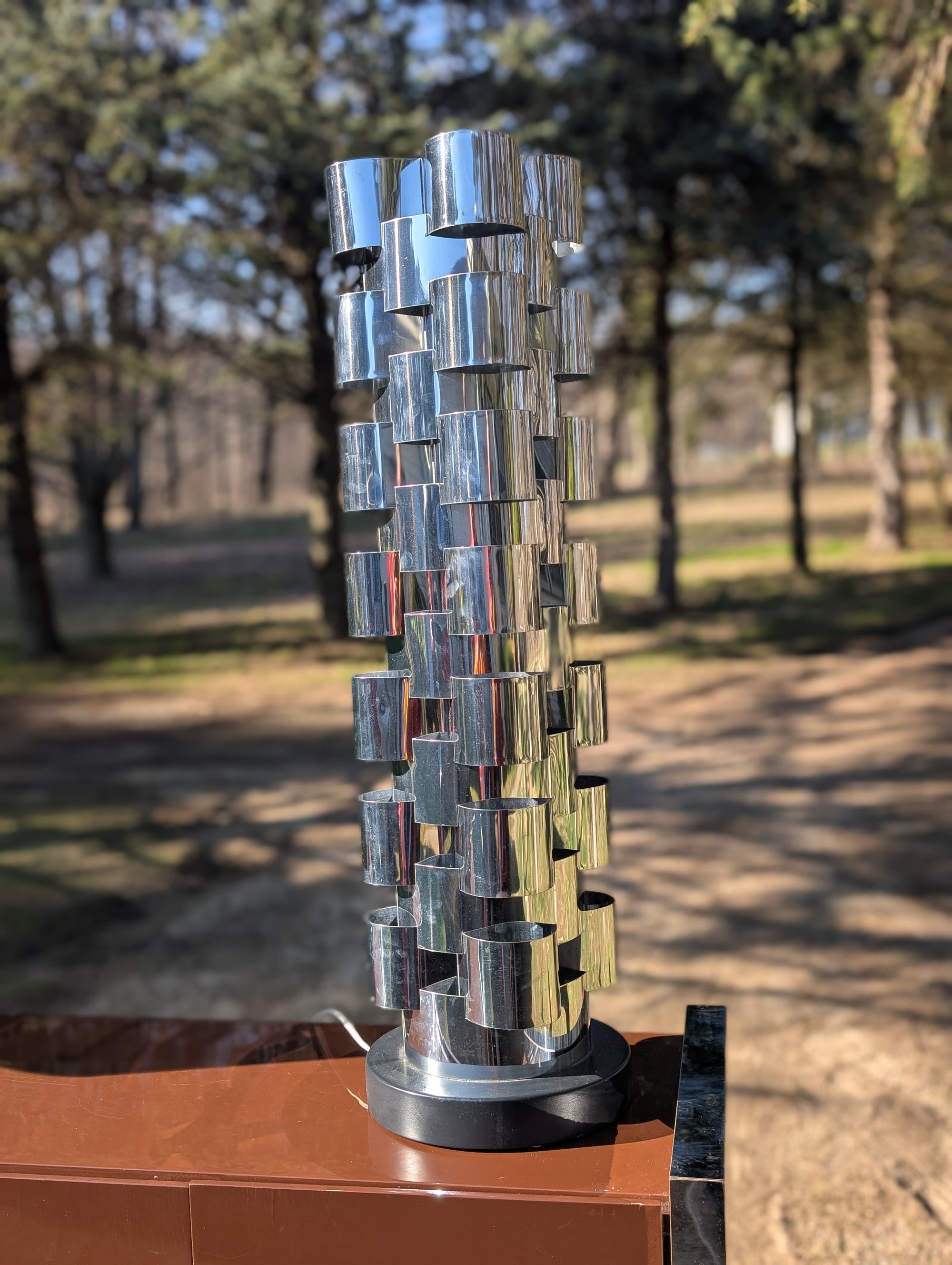 Curtis Jere Chrome Tower Lamp