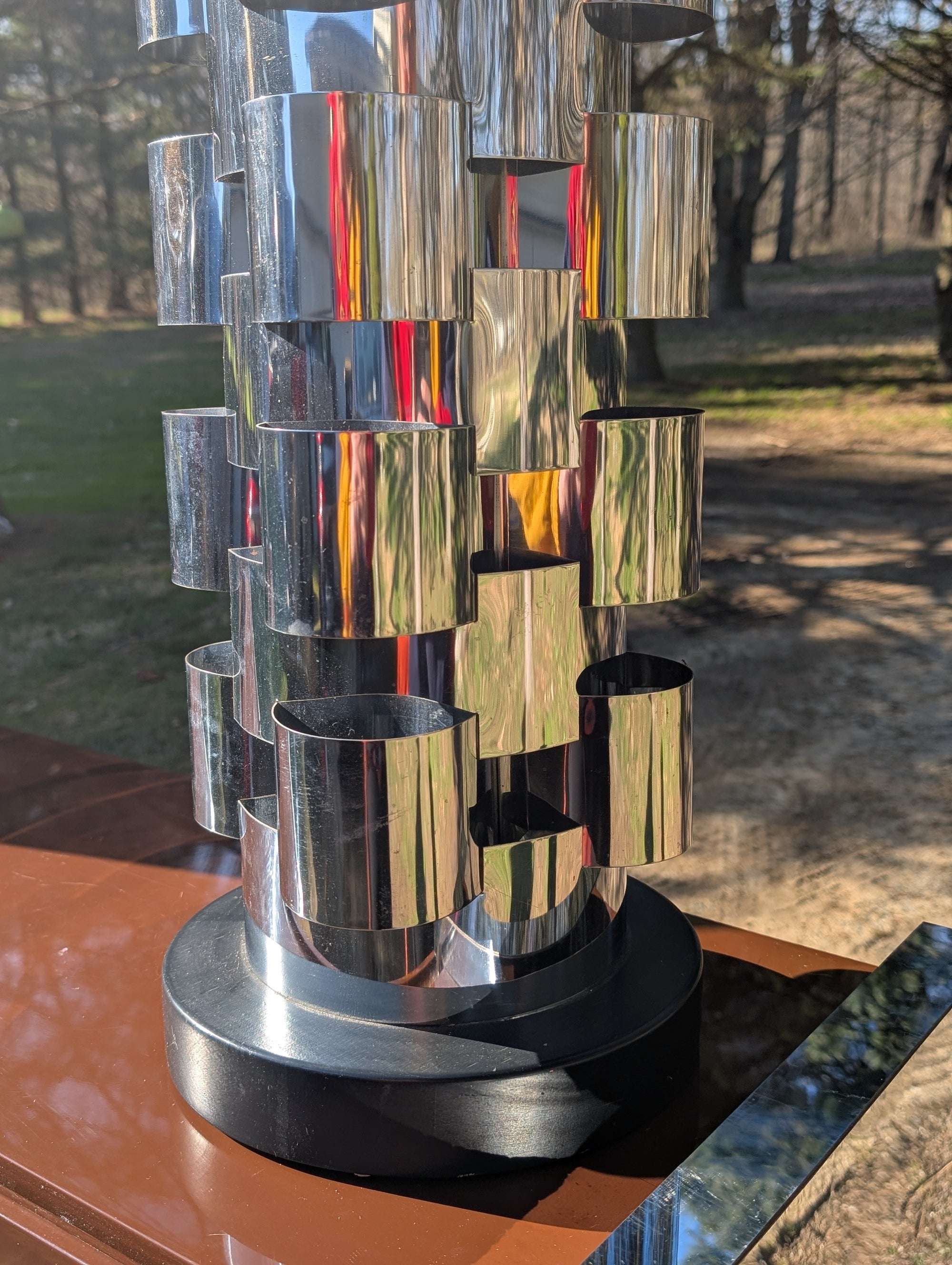 Curtis Jere Chrome Tower Lamp