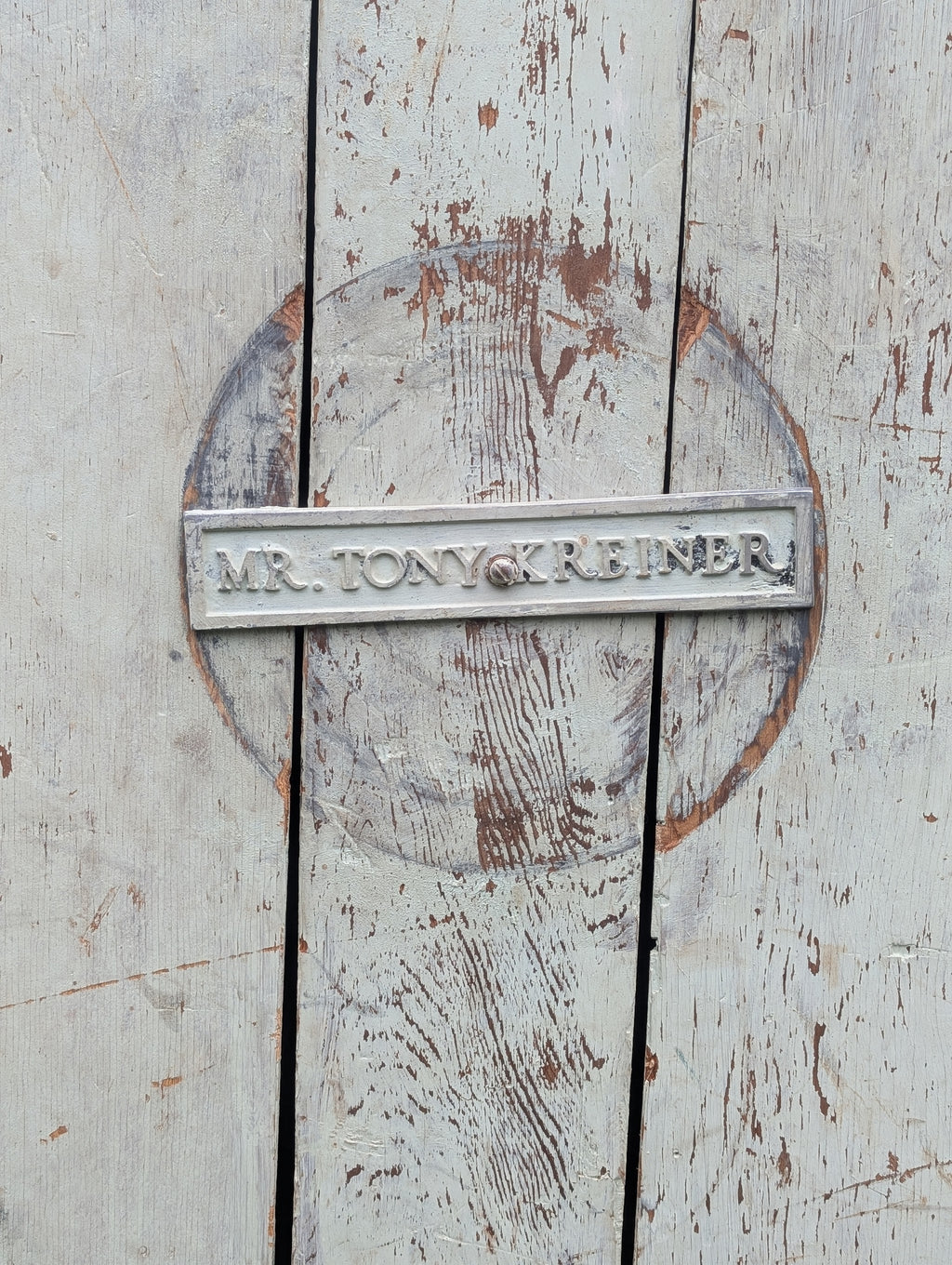 Primitive Mint Green Storage Cabinet