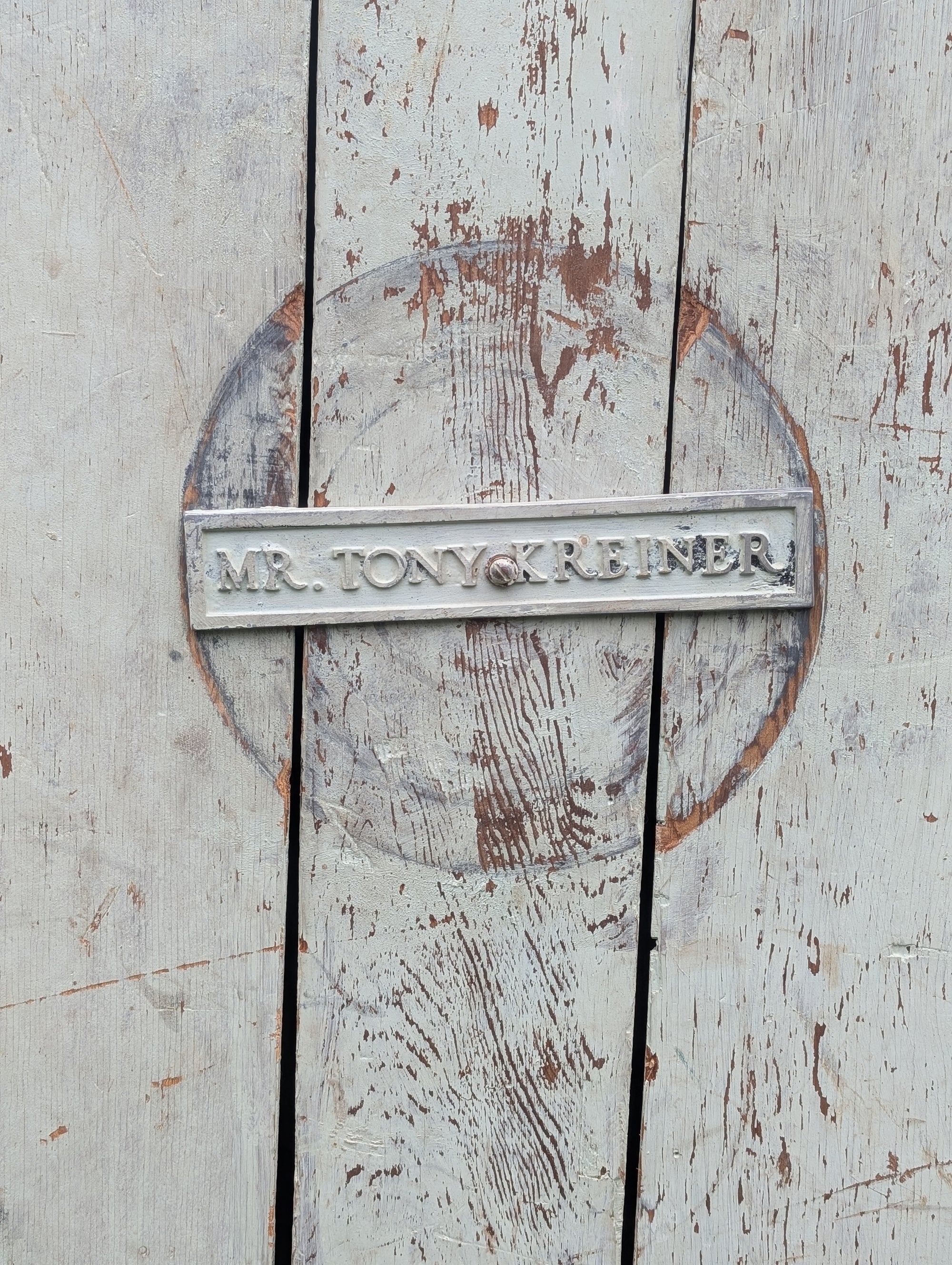 Primitive Mint Green Storage Cabinet
