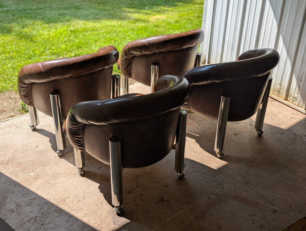 Vintage 5-Piece Chrome Dining Set
