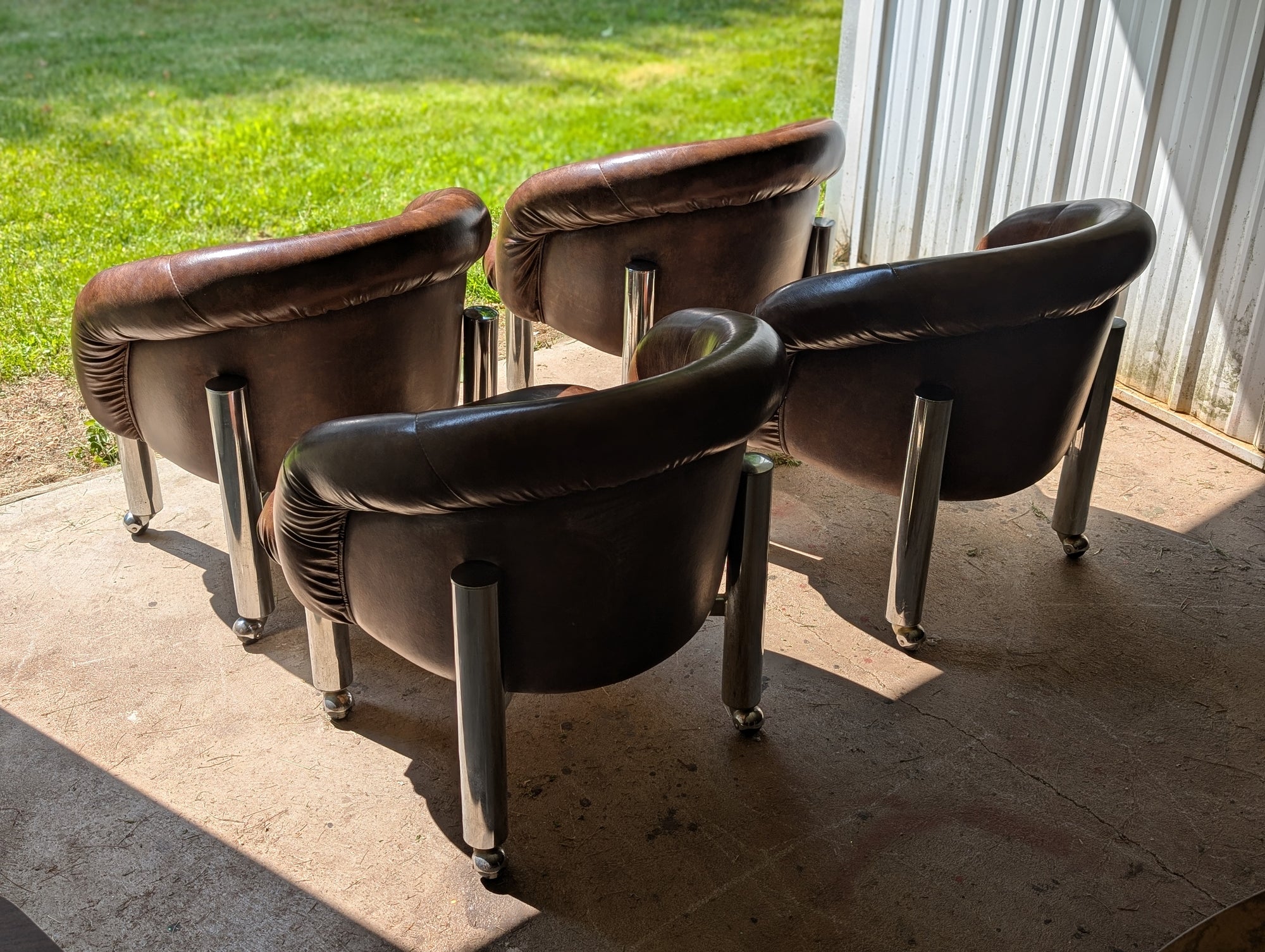 Vintage 5-Piece Chrome Dining Set