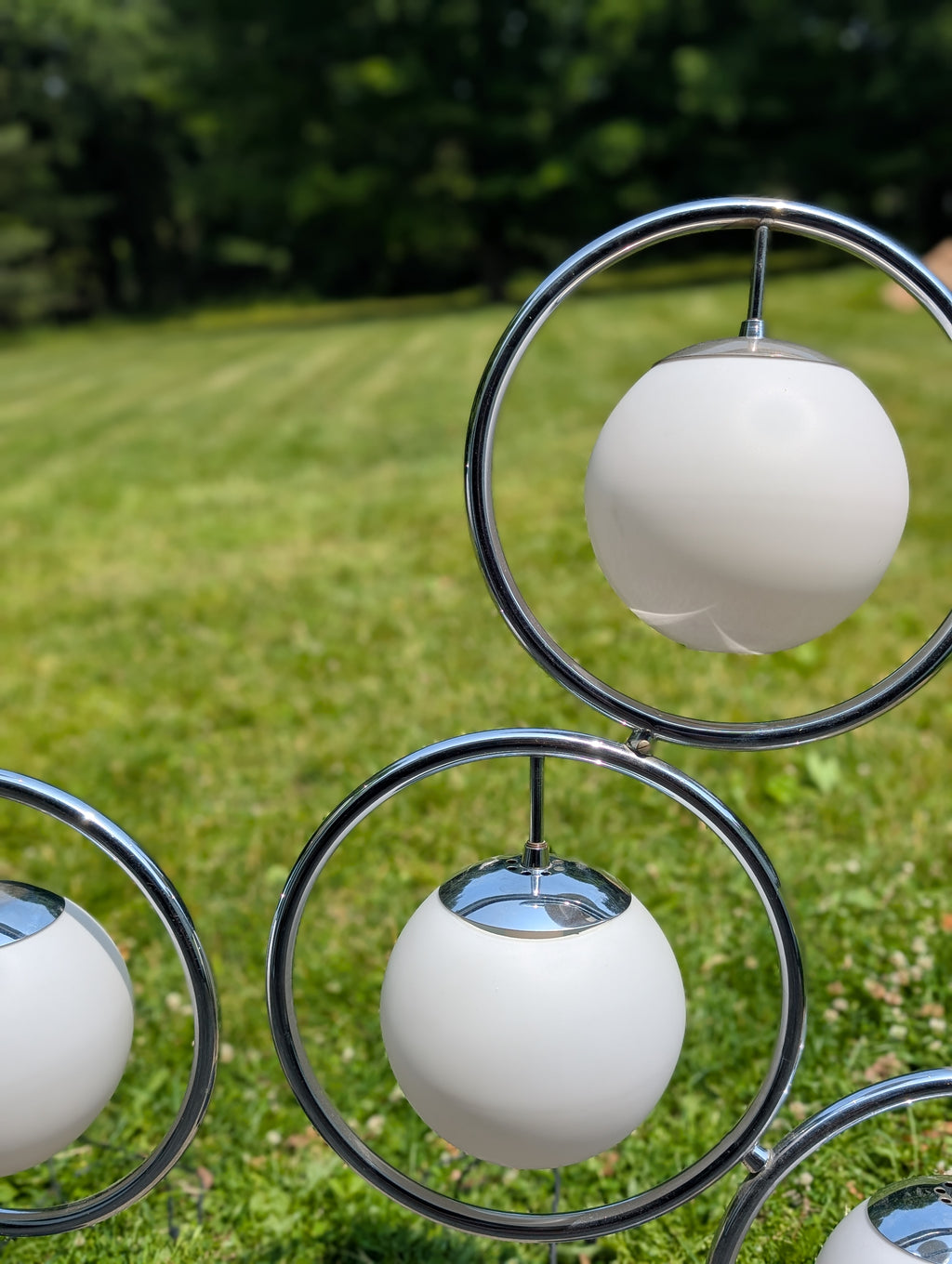Vintage Space Age Chrome Lamp