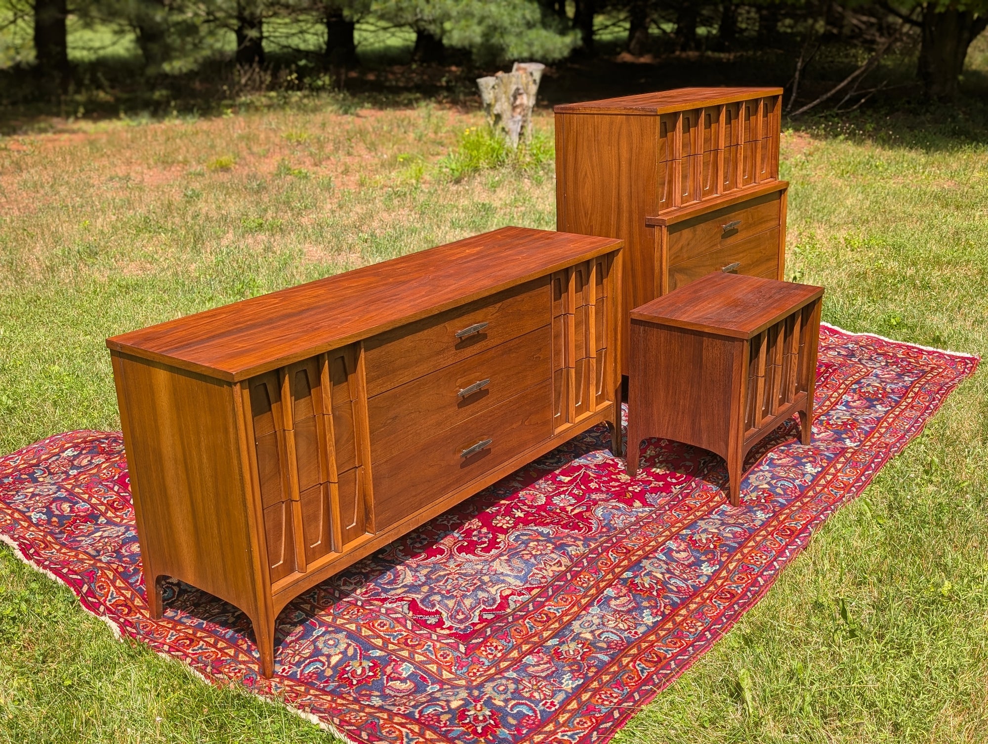Kent Coffey "Townhouse" Mid-Century 3-Piece Bedroom Set