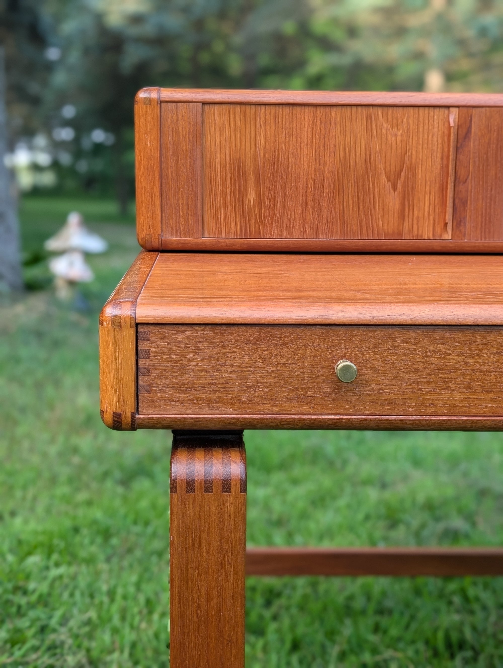 Danish Modern D-Scan Teak Desk