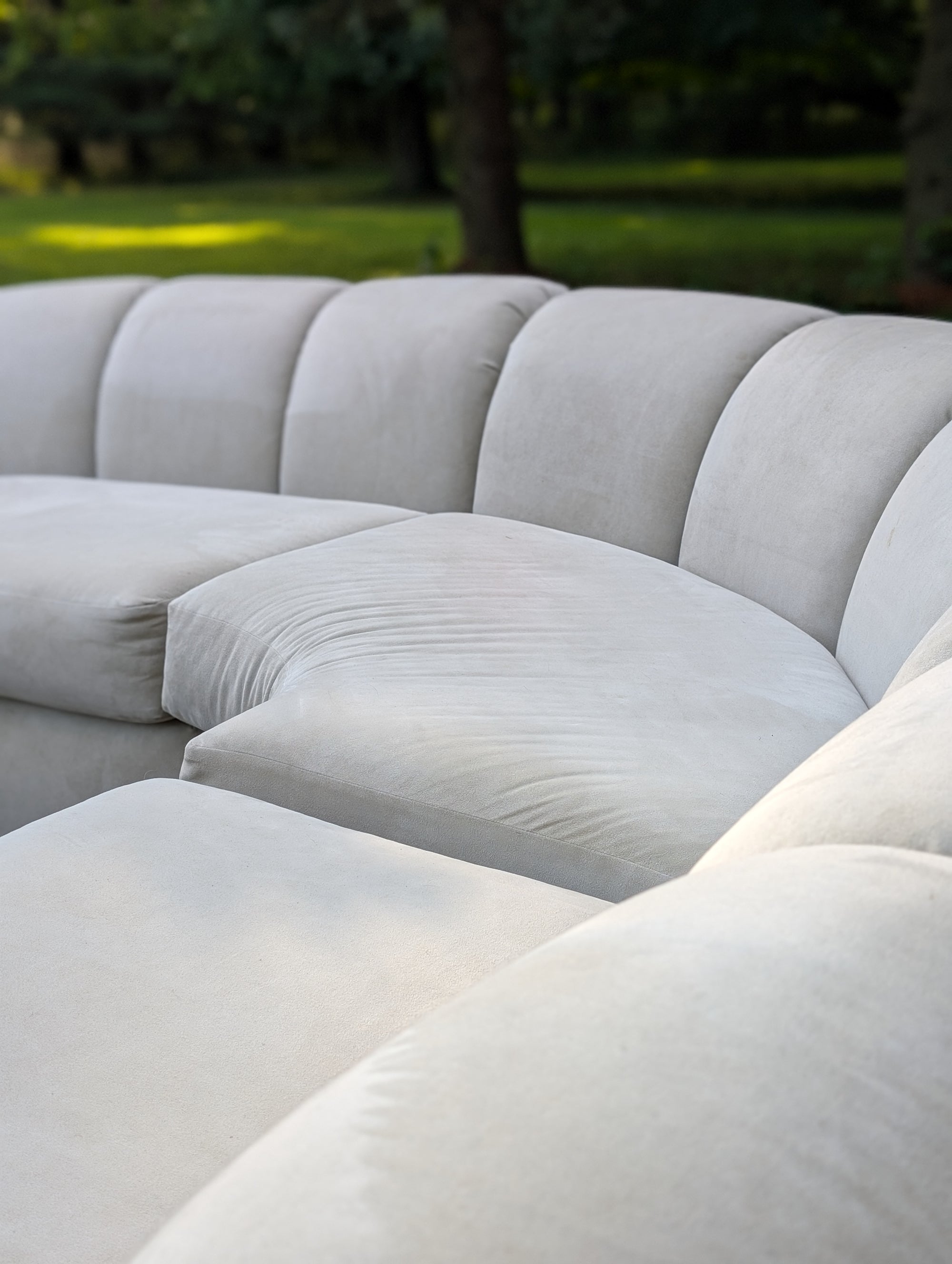 Vintage Modern Weiman Curved 3-Piece Sectional Sofa