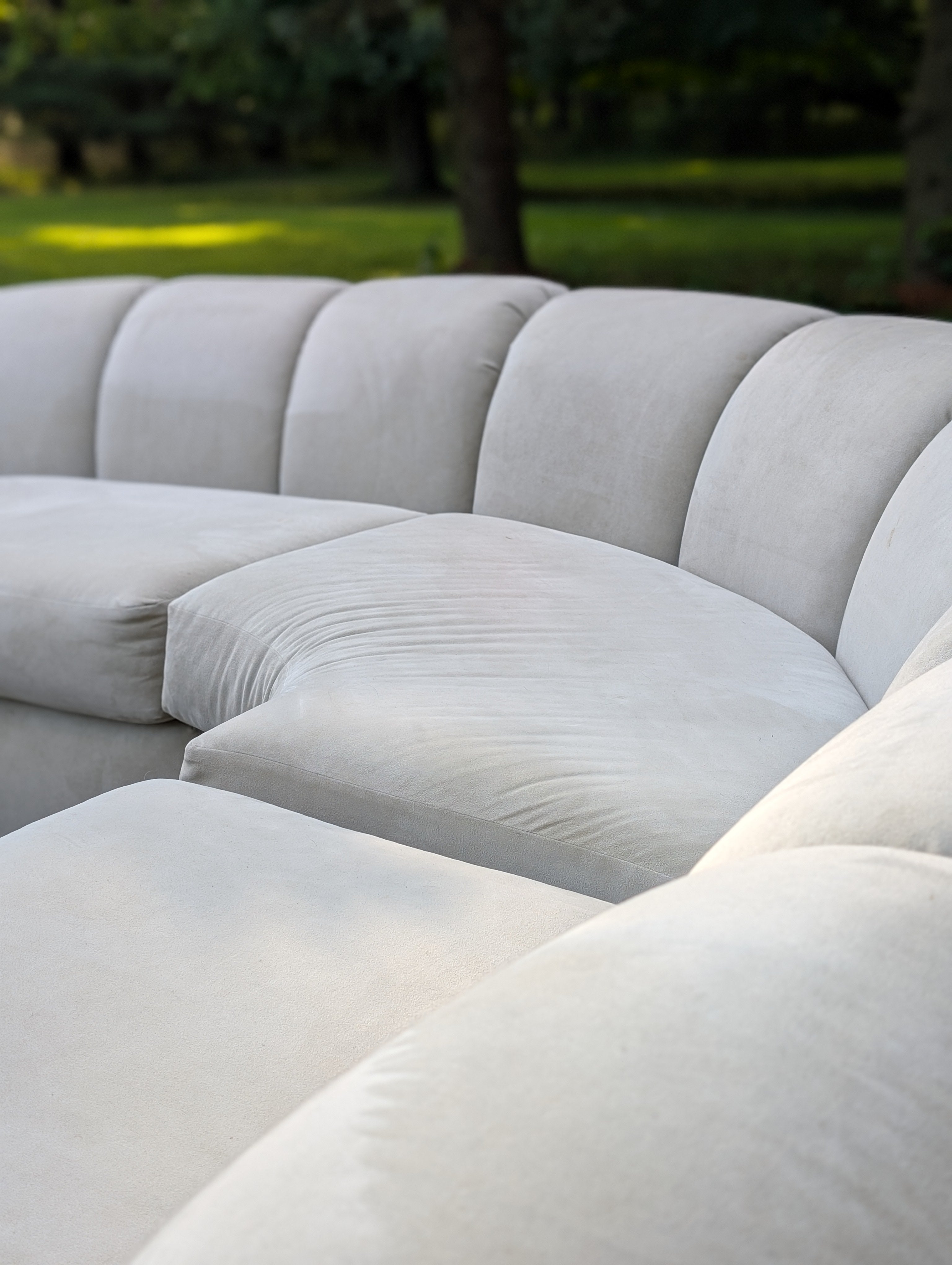 Vintage Modern Weiman Curved 3-Piece Sectional Sofa