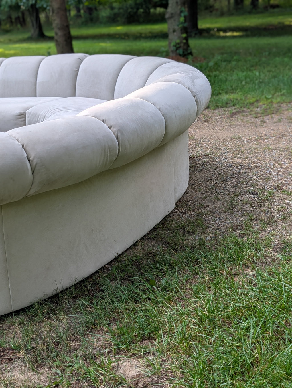 Vintage Modern Weiman Curved 3-Piece Sectional Sofa