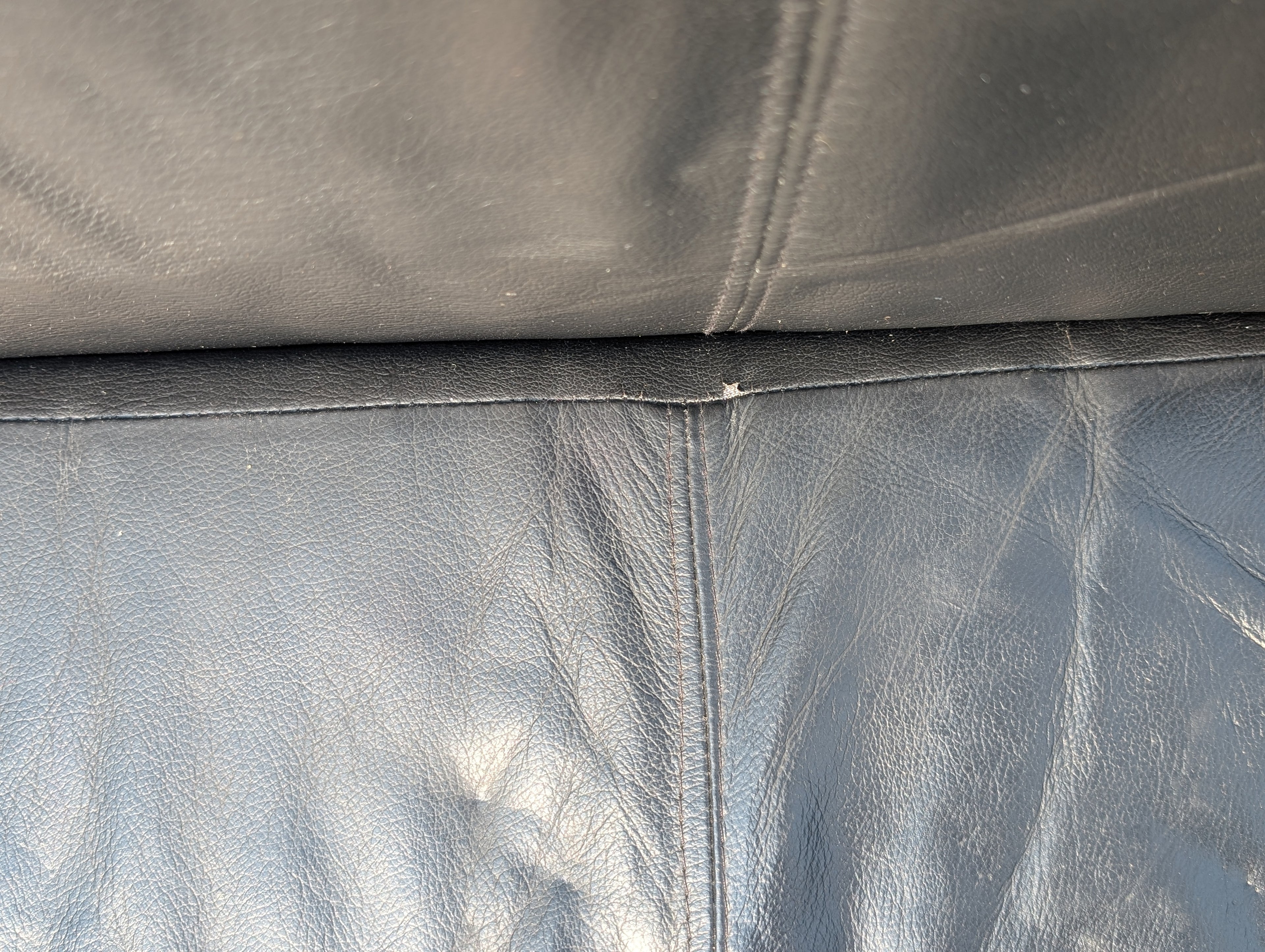 Danish Modern Kebe Bauhaus Leather Sofa, Circa 1970's
