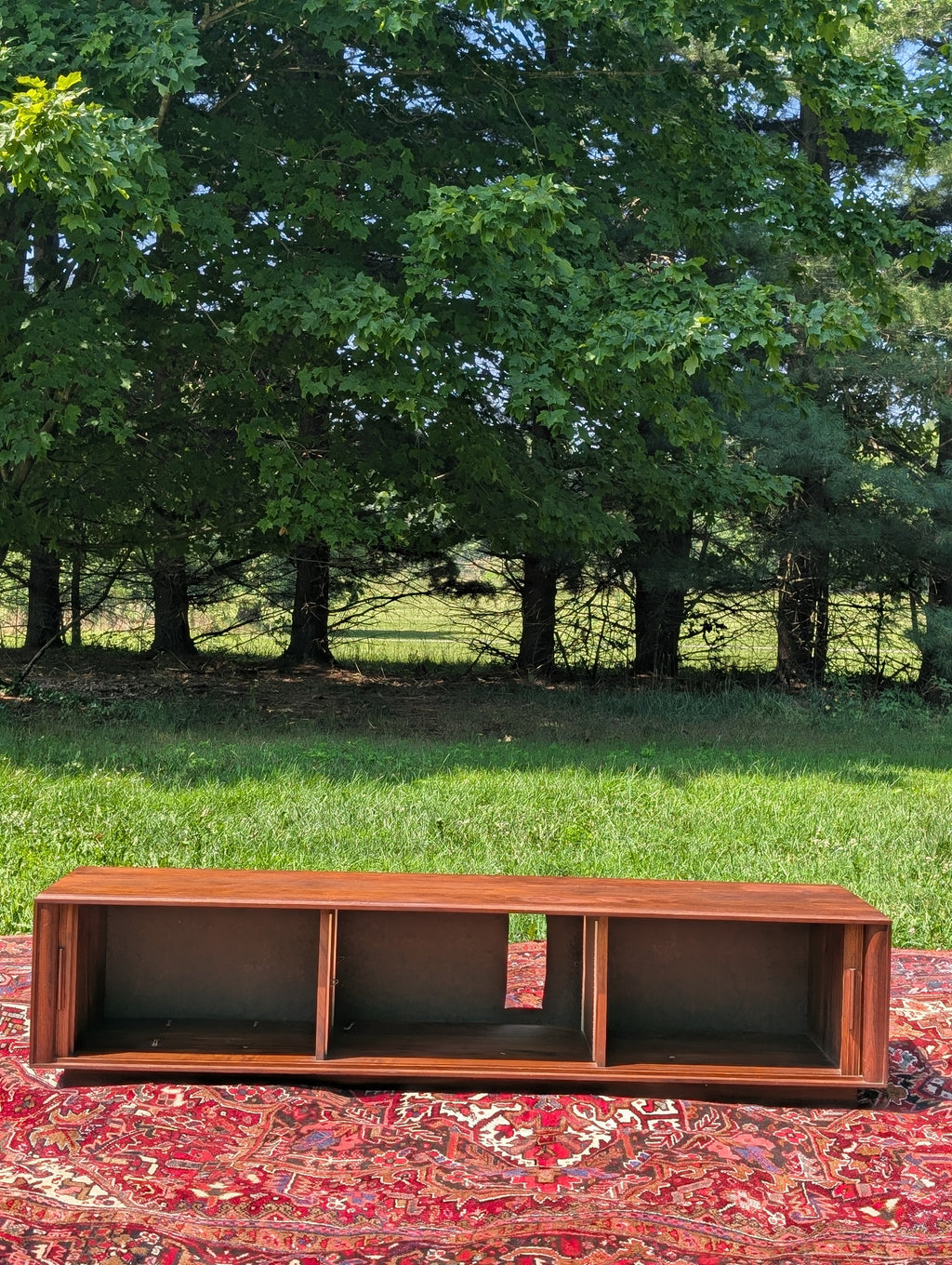 Barzilay Walnut Tambour Door Credenza, circa 1970's