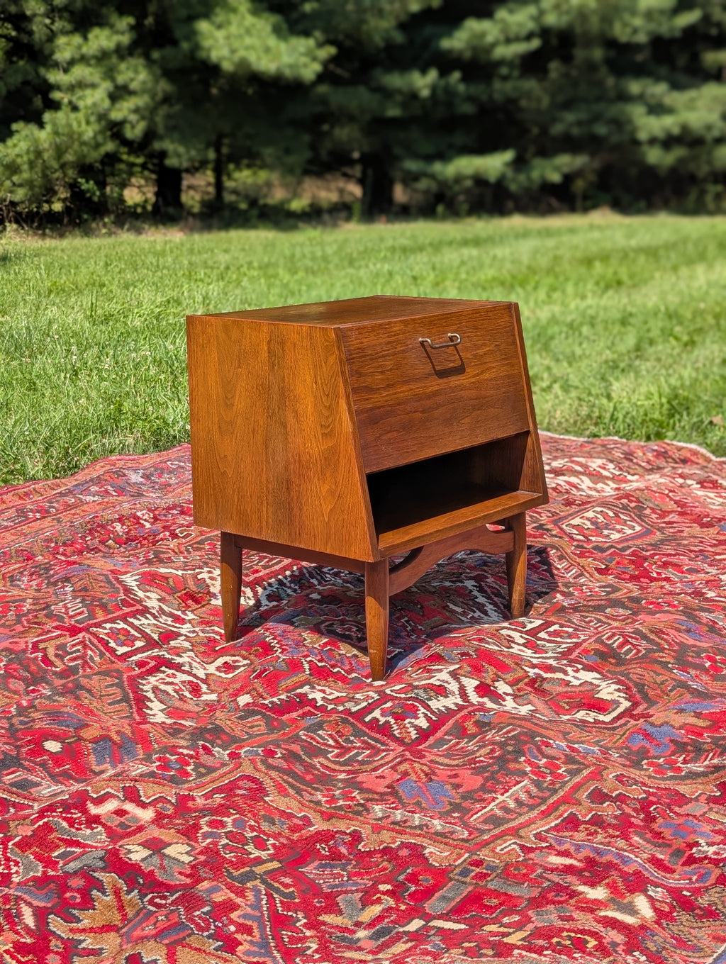 Merton Gershun for American of Martinsville Walnut Nightstand-1960's