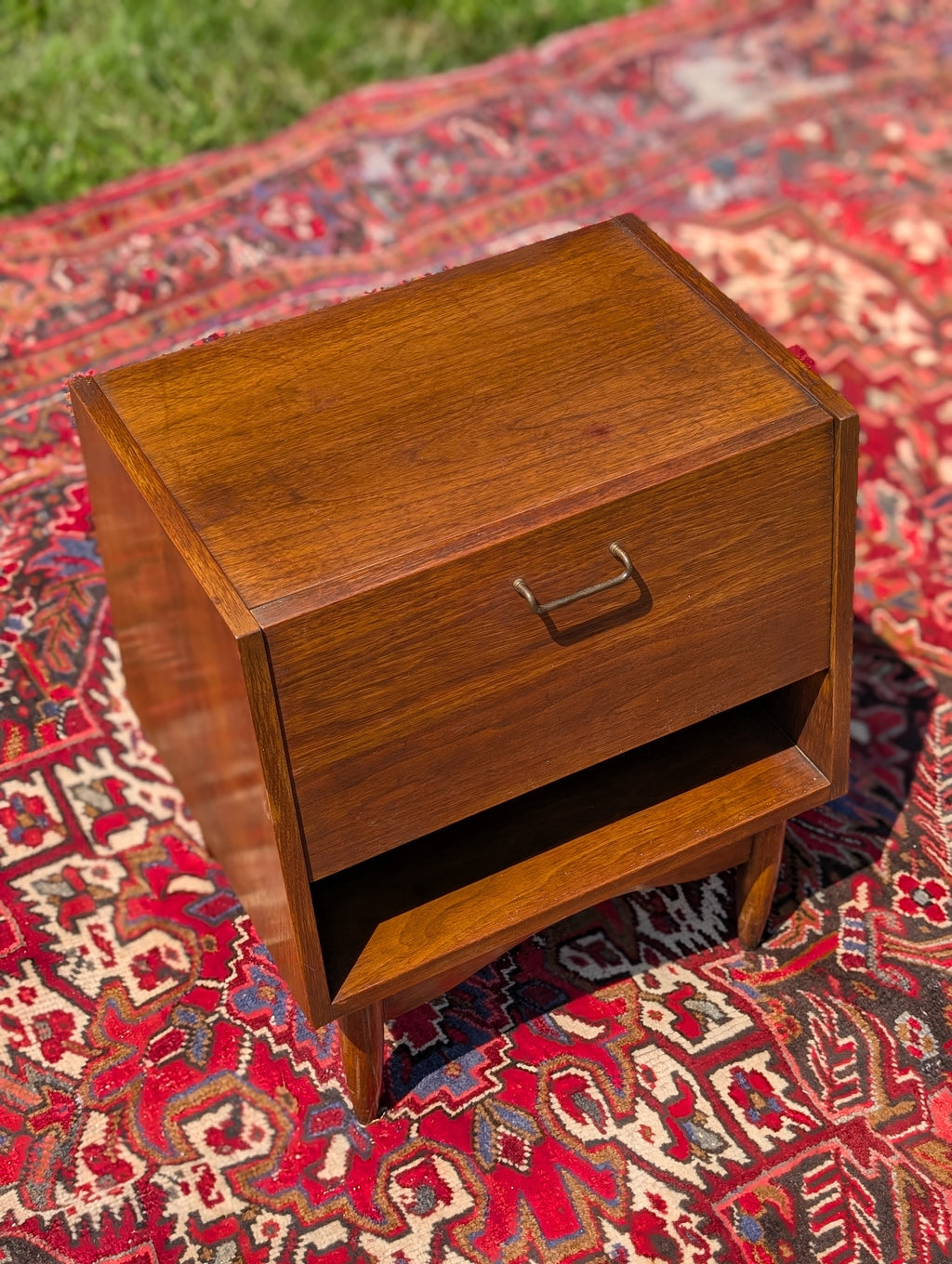 Merton Gershun for American of Martinsville Walnut Nightstand-1960's