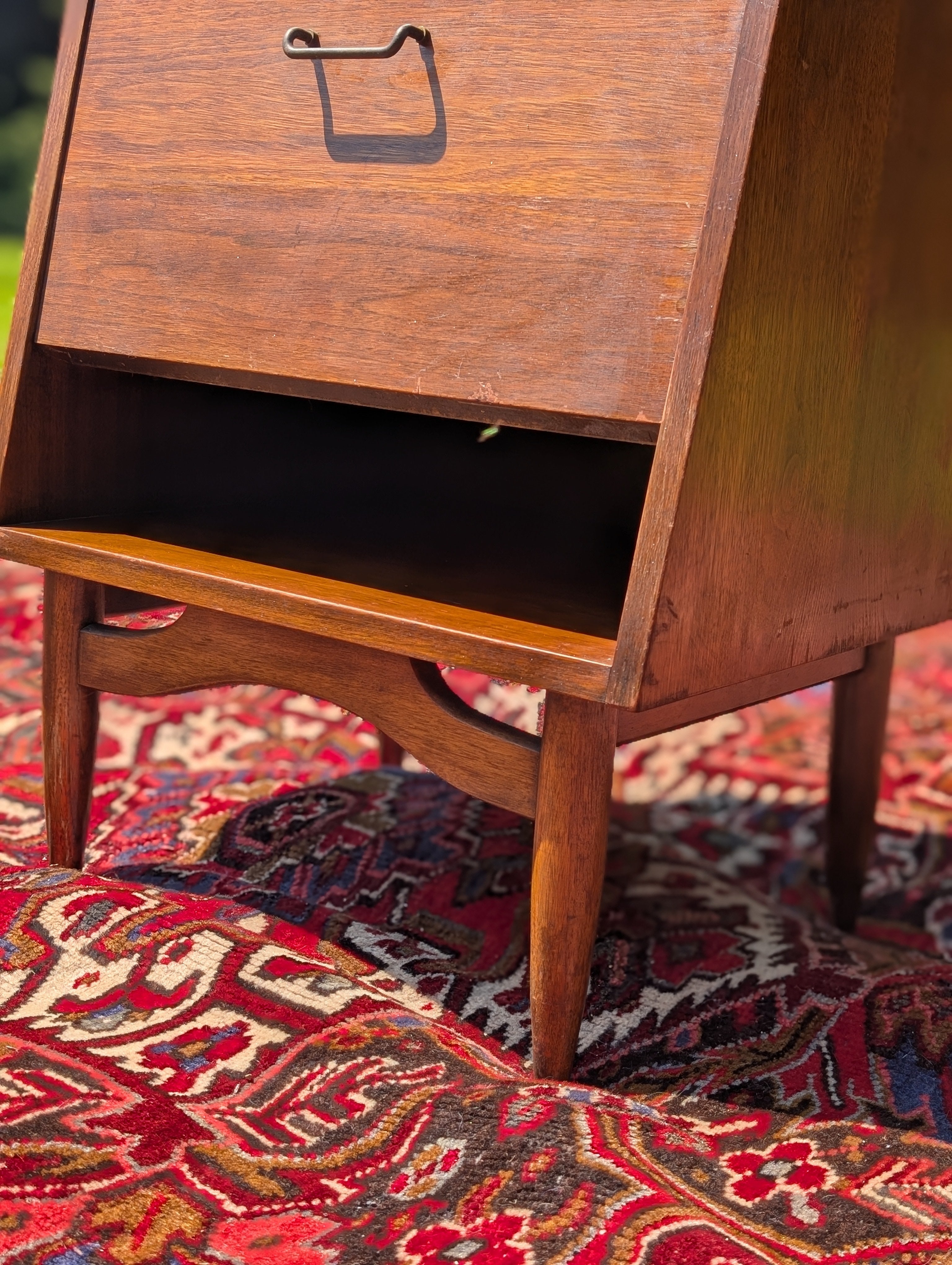 Merton Gershun for American of Martinsville Walnut Nightstand-1960's