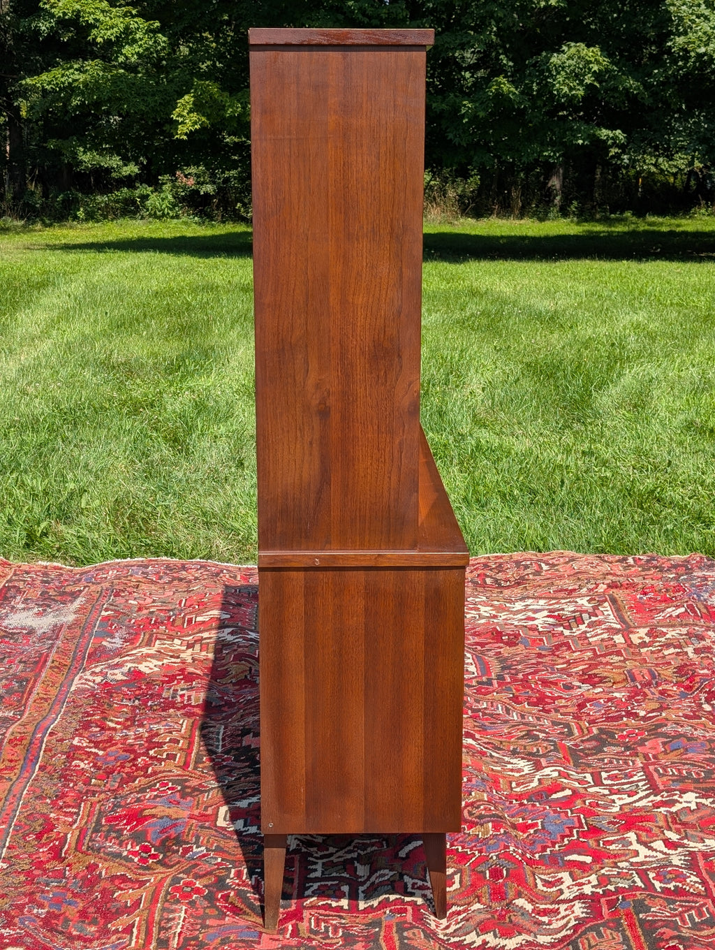 Bassett "Mayan" Walnut Hutch, circa 1960's