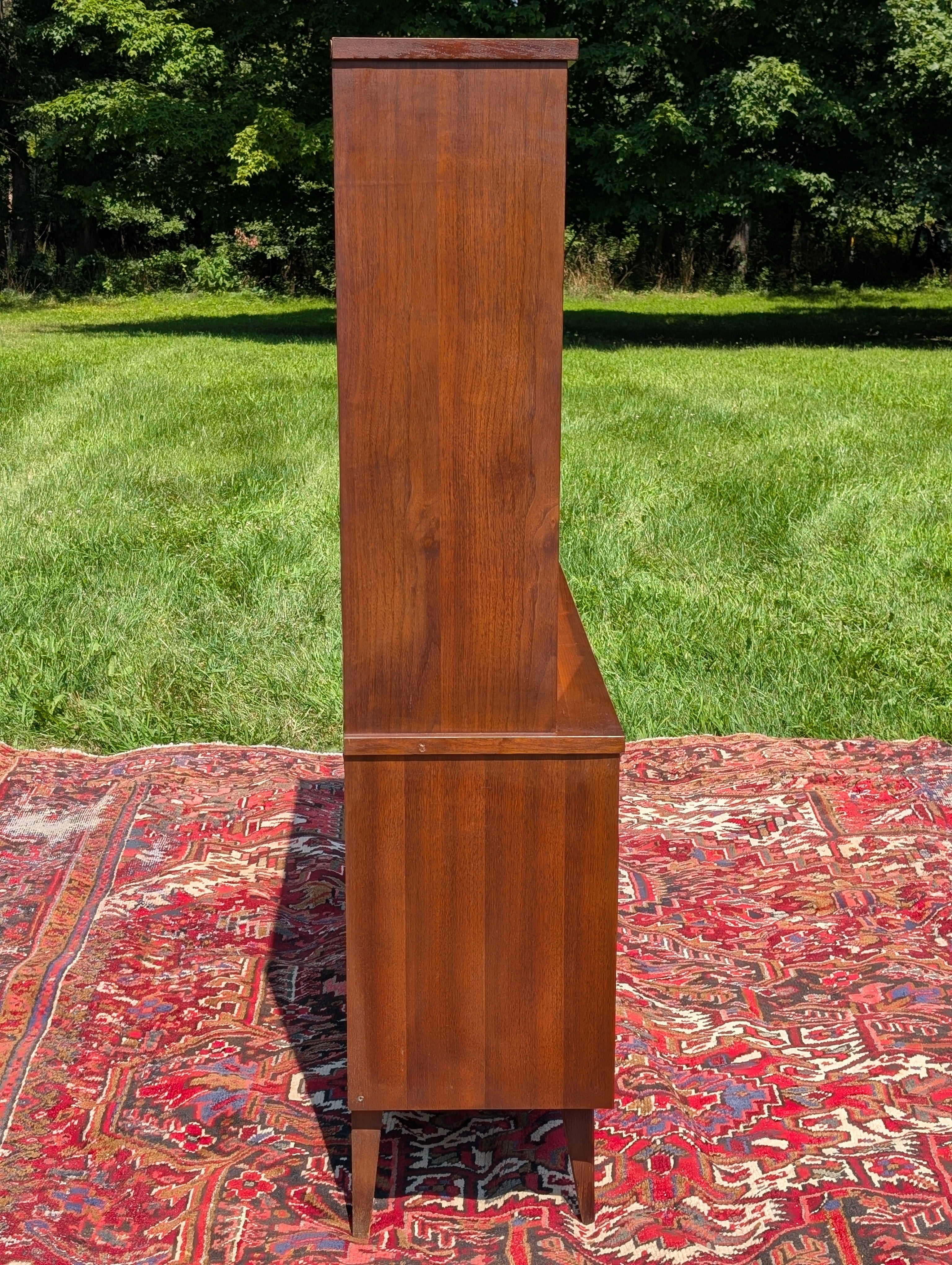 Bassett "Mayan" Walnut Hutch, circa 1960's