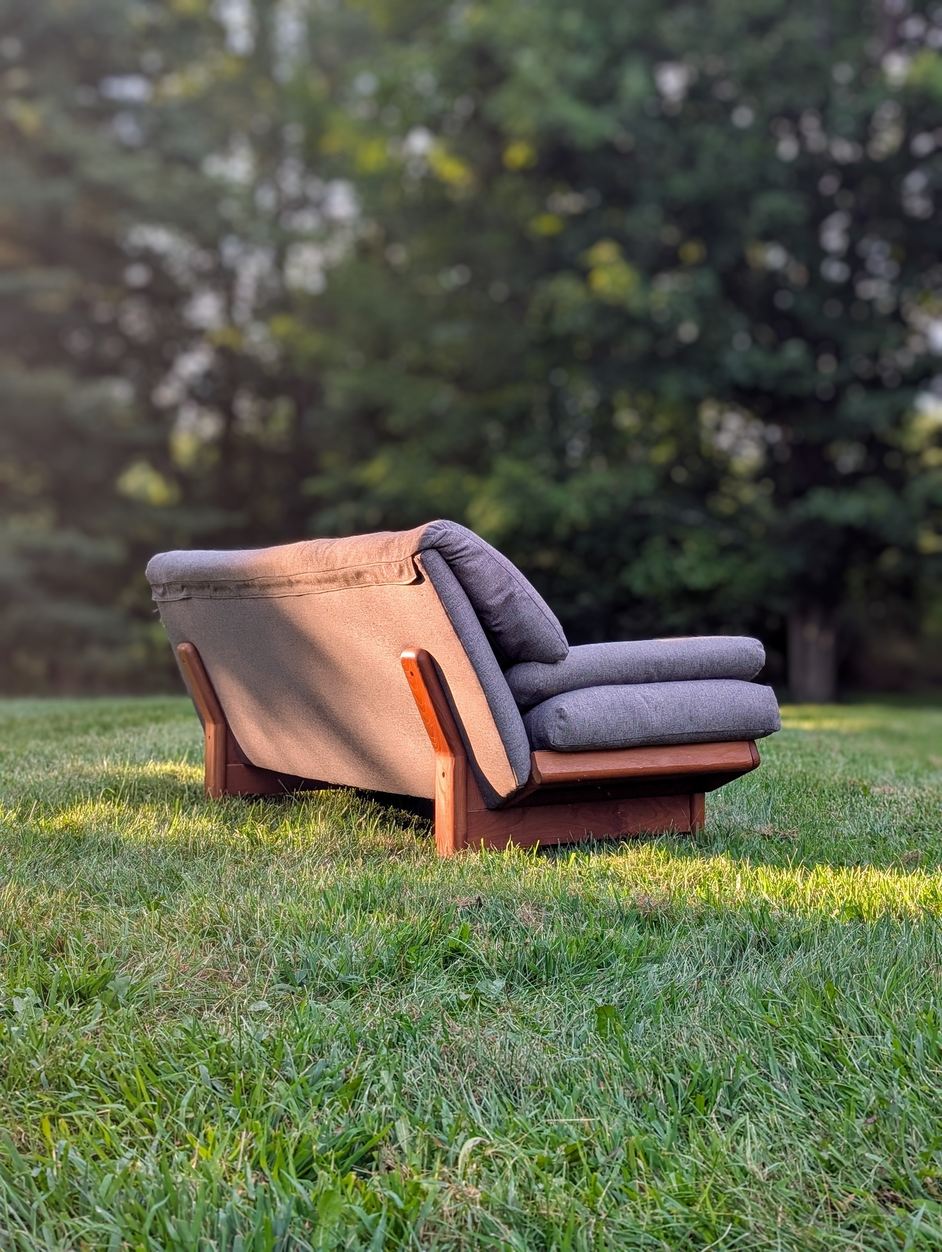 Reserved for Lina Teak Gondola Sofa by Steen Burchardt-Nielsen, circa 1970's