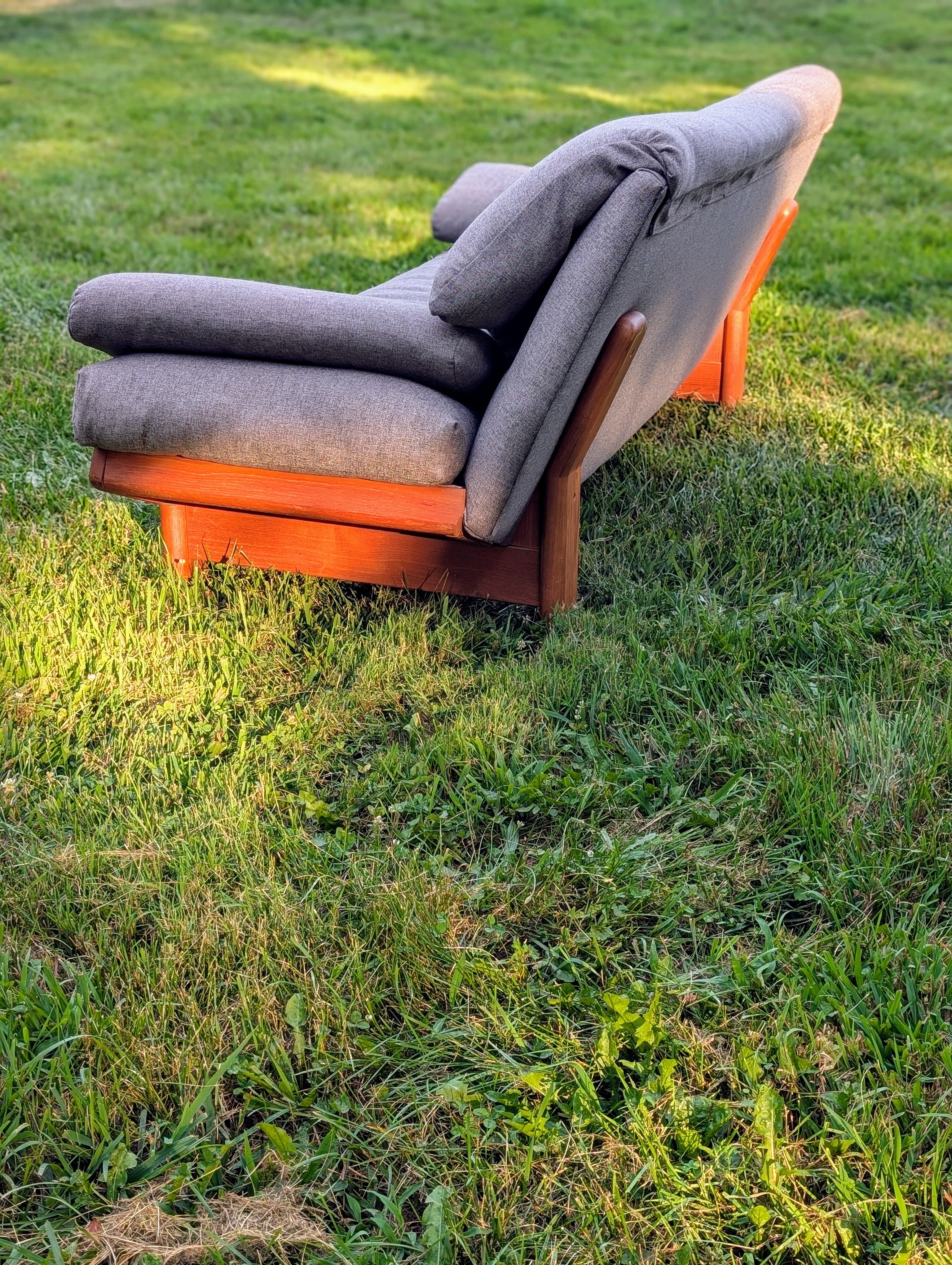Reserved for Lina Teak Gondola Sofa by Steen Burchardt-Nielsen, circa 1970's