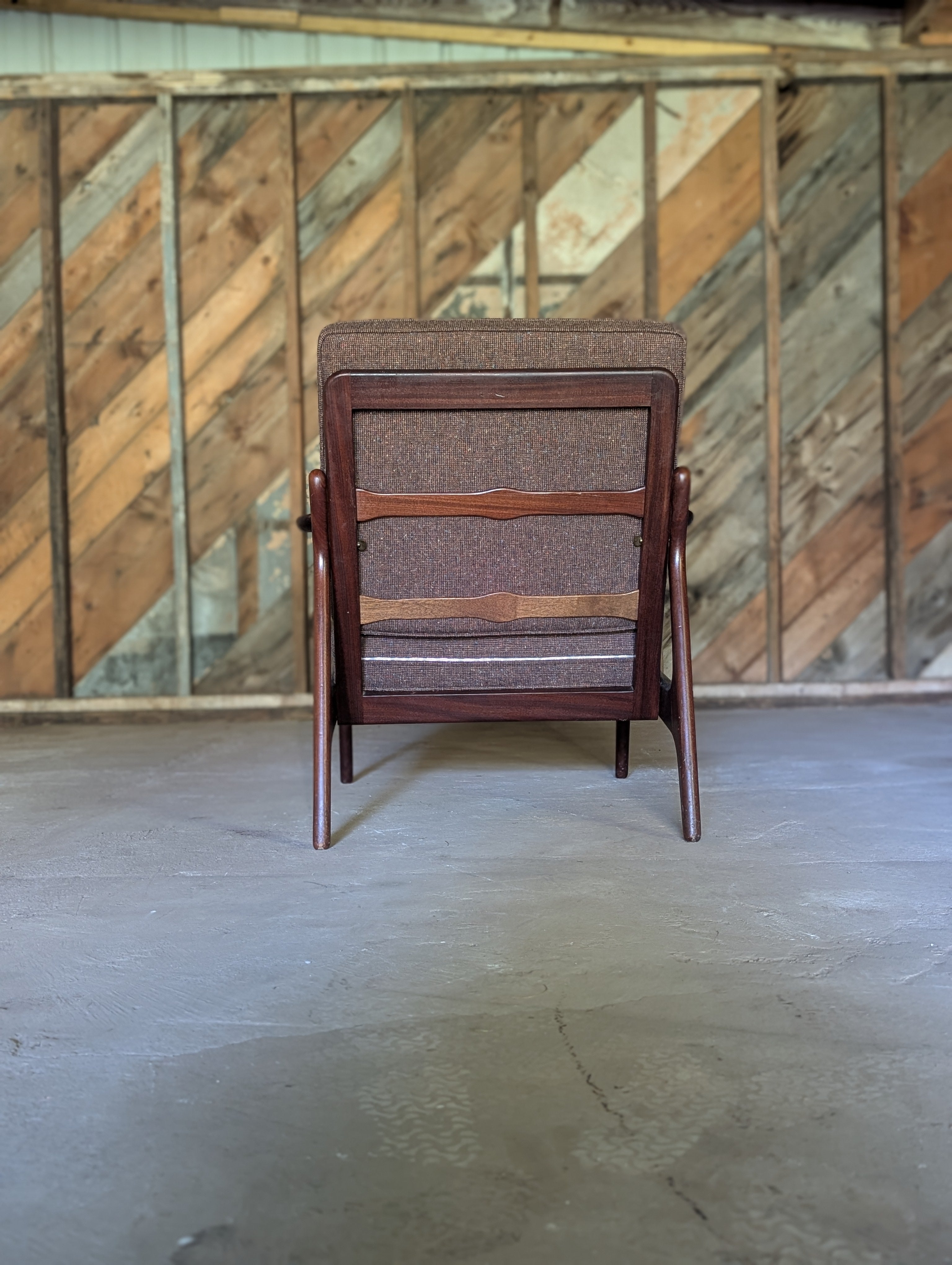 P. Jeppesen Mahogany Lounge Chair, Circa 1950s