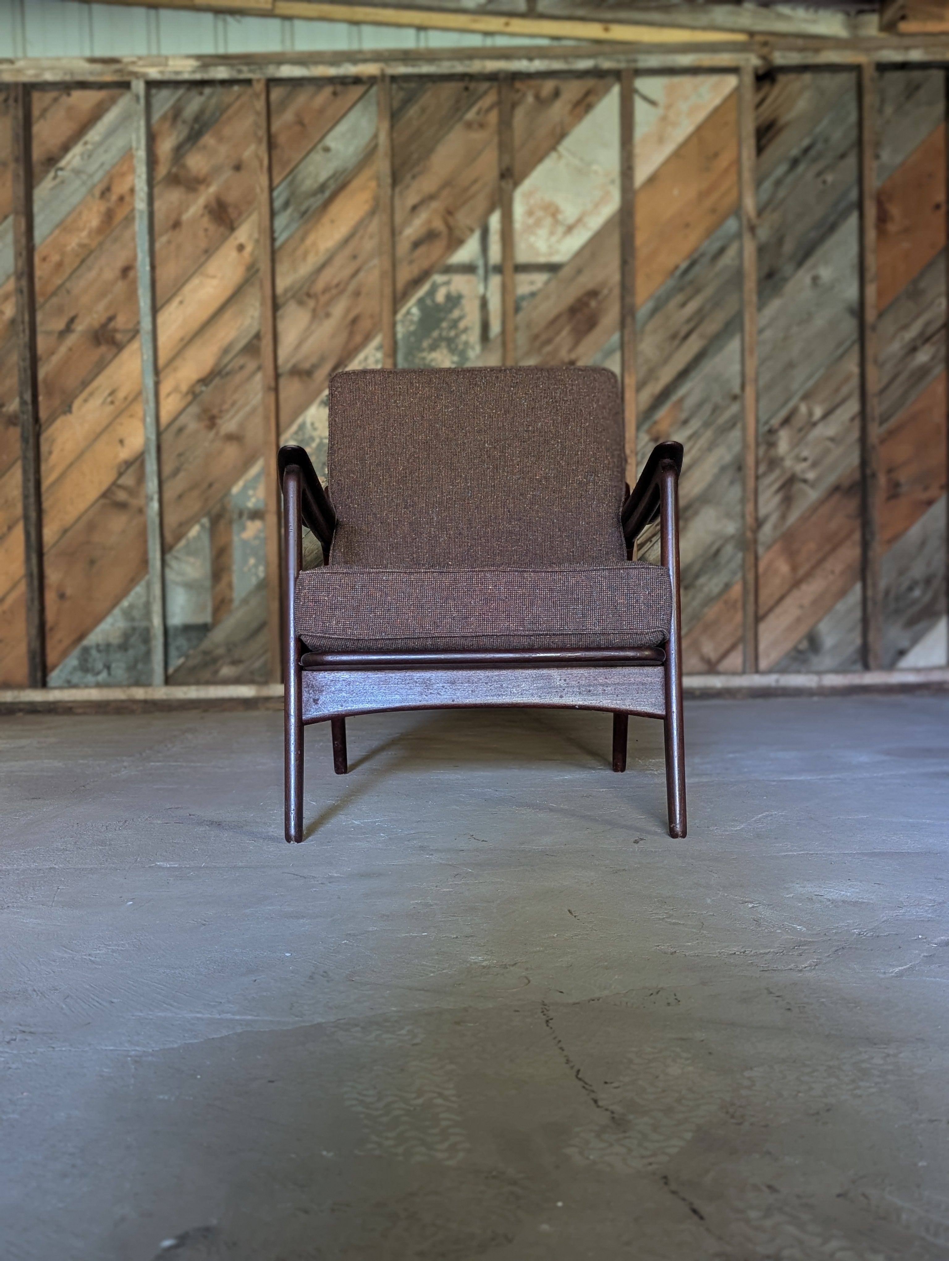 P. Jeppesen Mahogany Lounge Chair, Circa 1950s