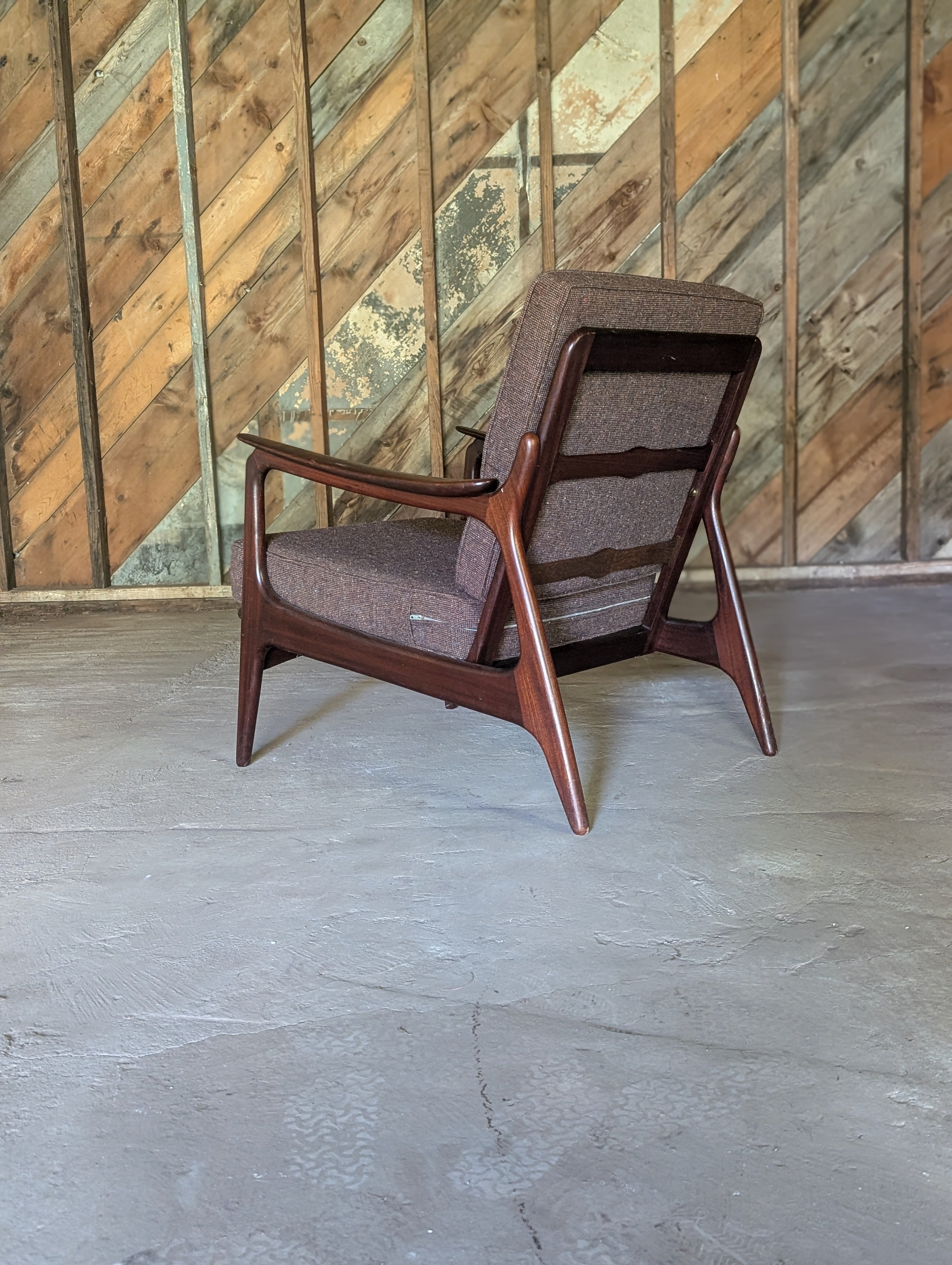 P. Jeppesen Mahogany Lounge Chair, Circa 1950s