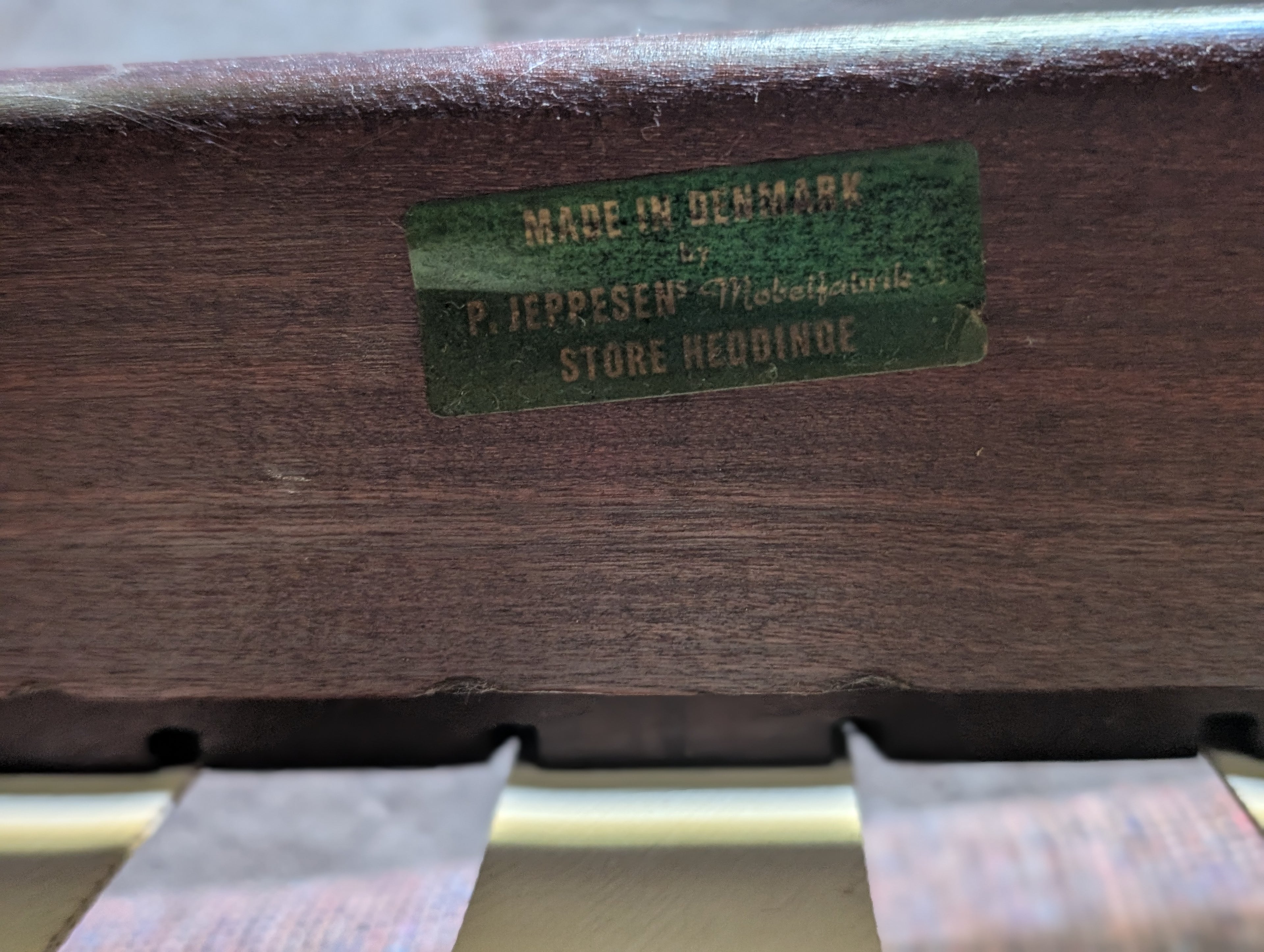 P. Jeppesen Mahogany Lounge Chair, Circa 1950s