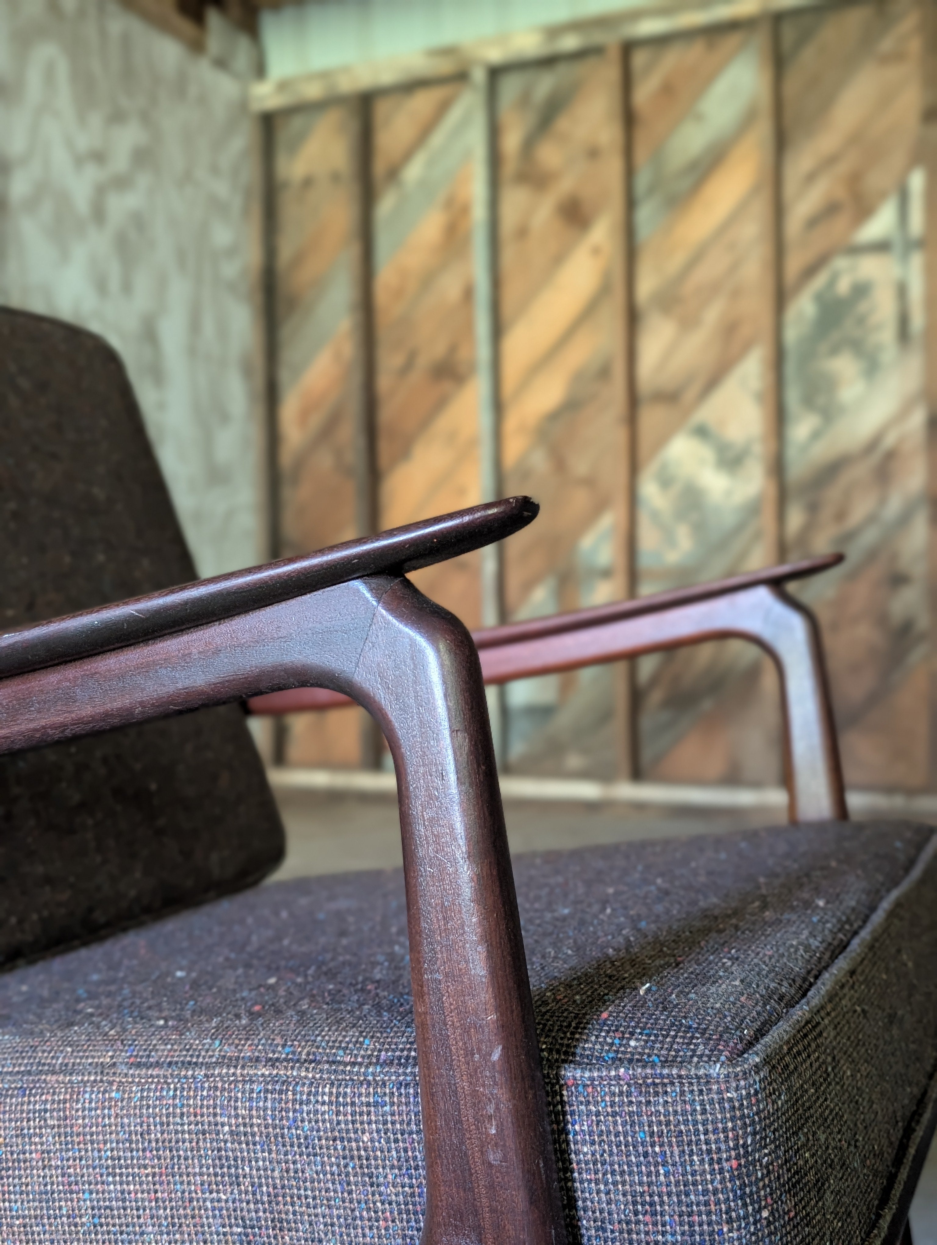 P. Jeppesen Mahogany Lounge Chair, Circa 1950s