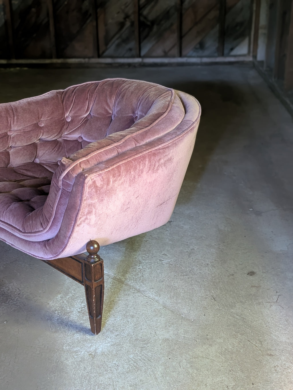 Pair of "Lady Arden" Tufted Barrel Chairs by Castro Convertibles
