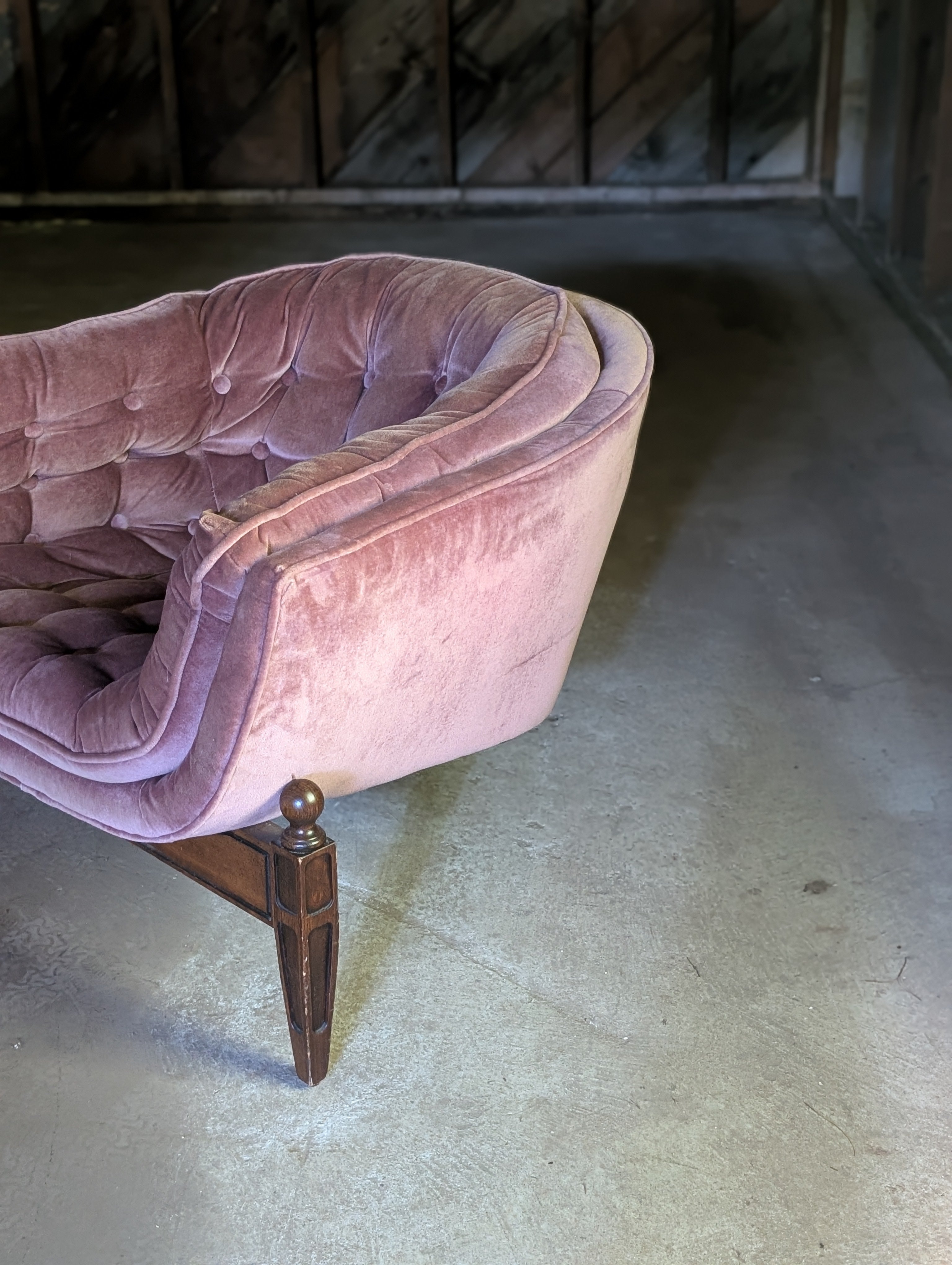Pair of "Lady Arden" Tufted Barrel Chairs by Castro Convertibles