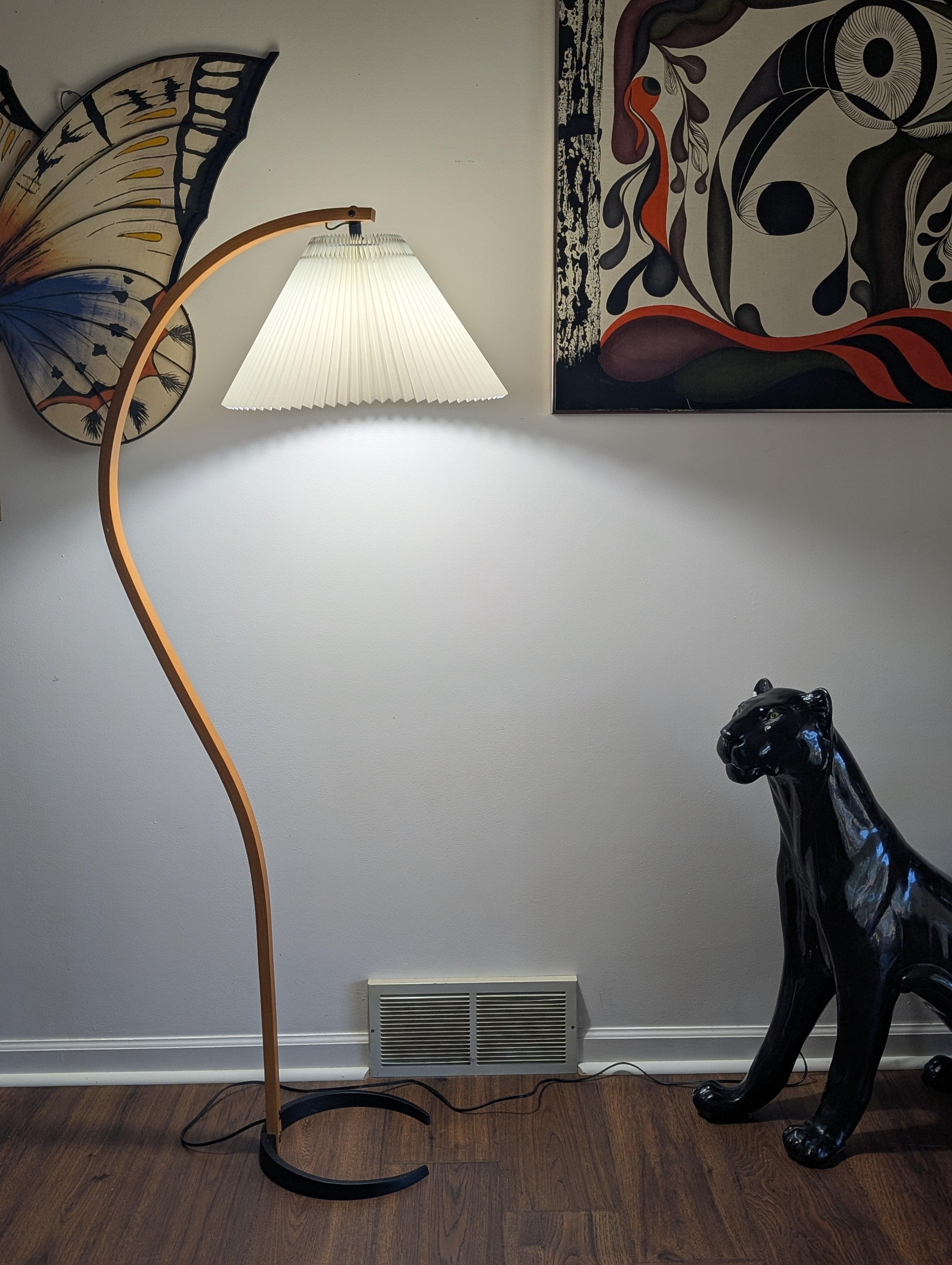 Caprani Bentwood Floor Lamp, Circa 1970s