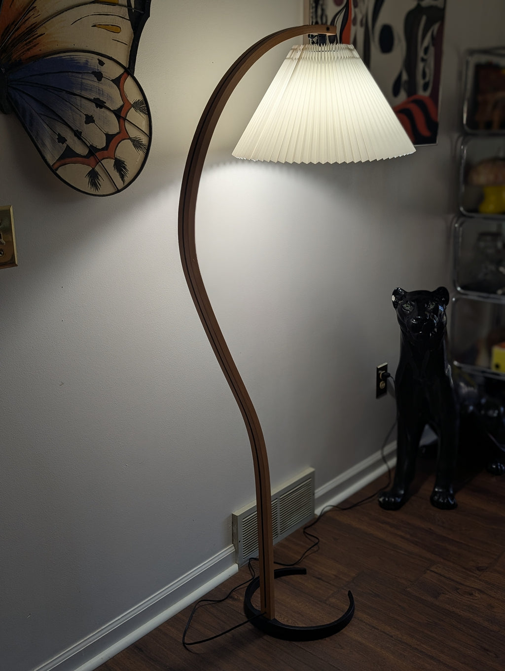 Caprani Bentwood Floor Lamp, Circa 1970s