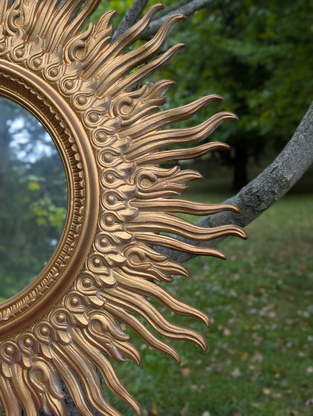 Syroco Sunburst Gilted Mirror, c. 1970s