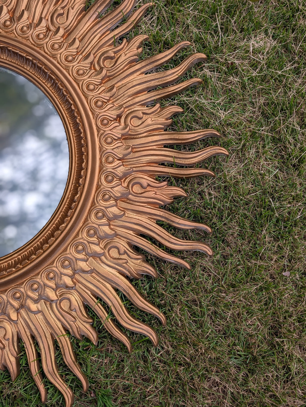 Syroco Sunburst Gilted Mirror, c. 1970s
